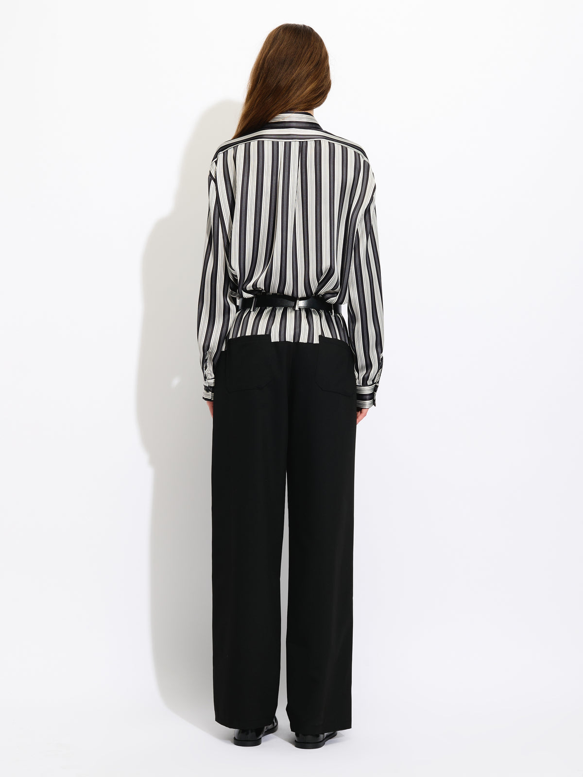 Striped Satin Blouse