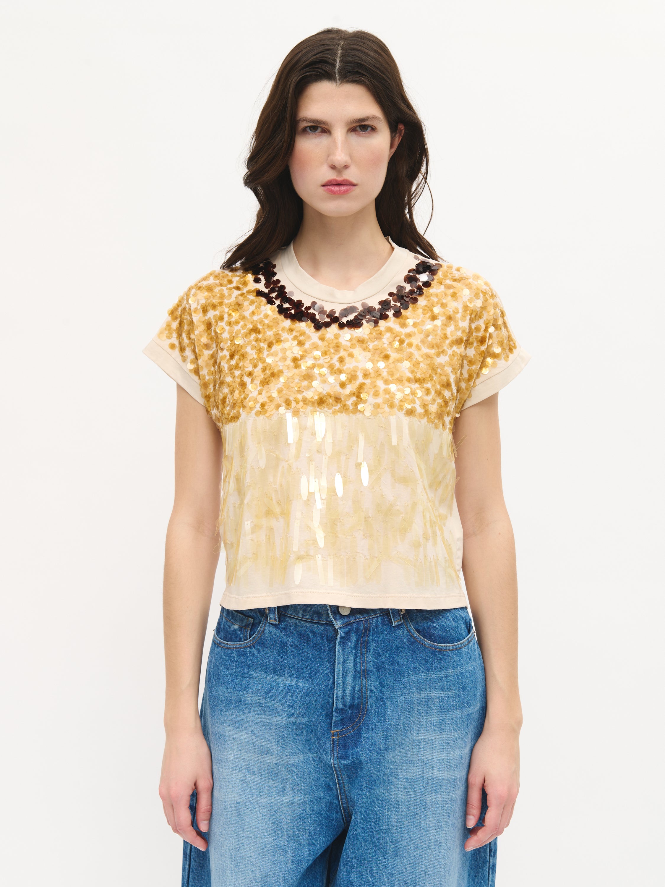 Gradient Sequin T-shirt