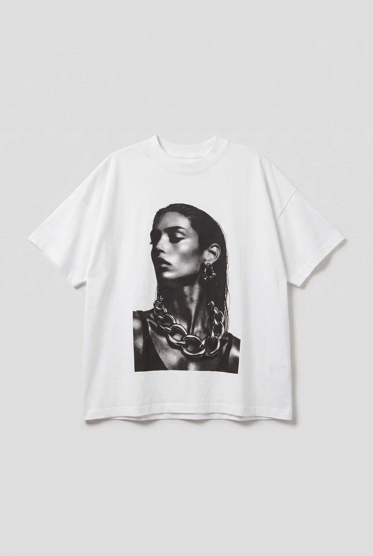 Graphic Print T-Shirt - White - flat lay