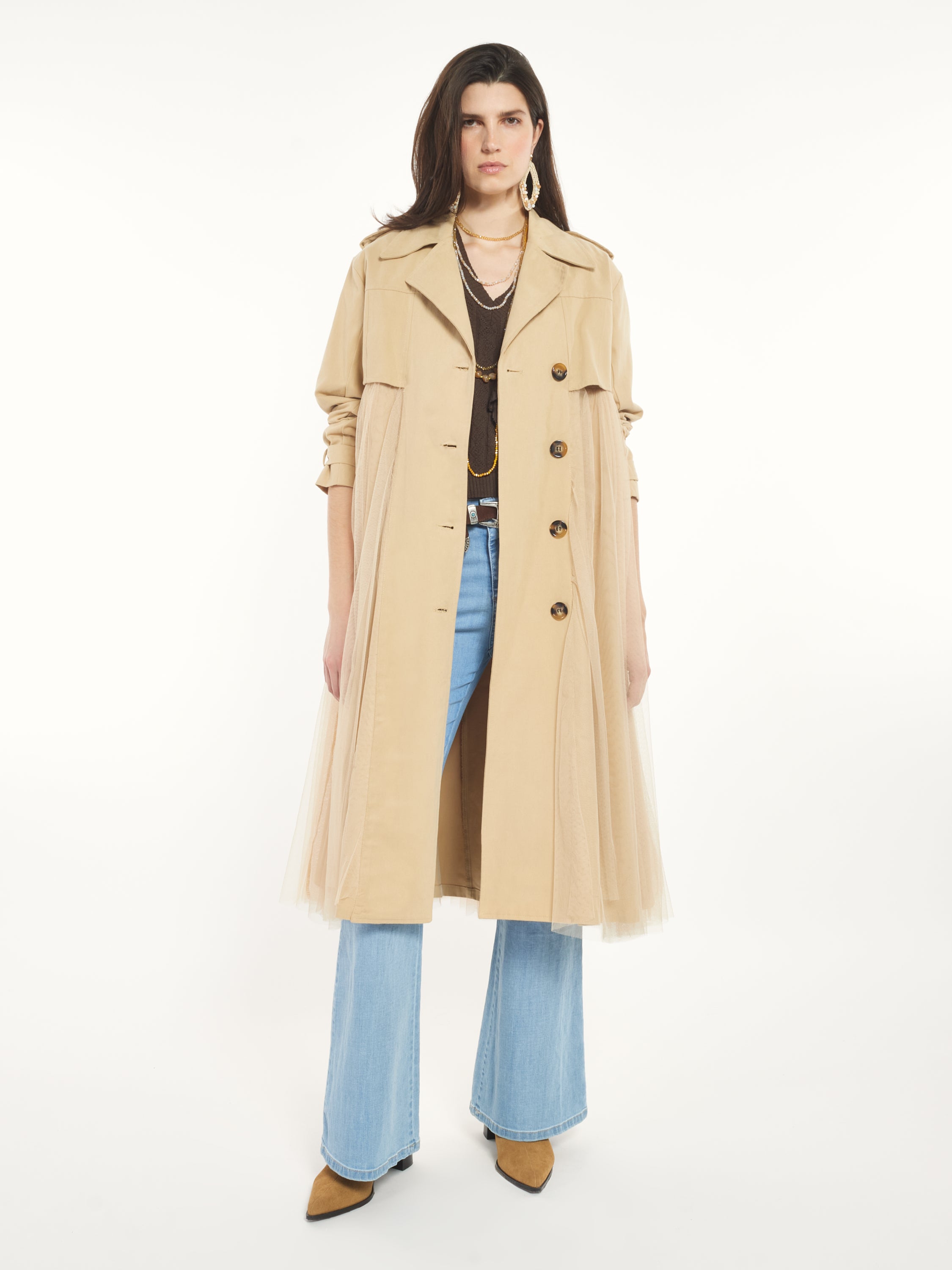 Tulle Mix Trench