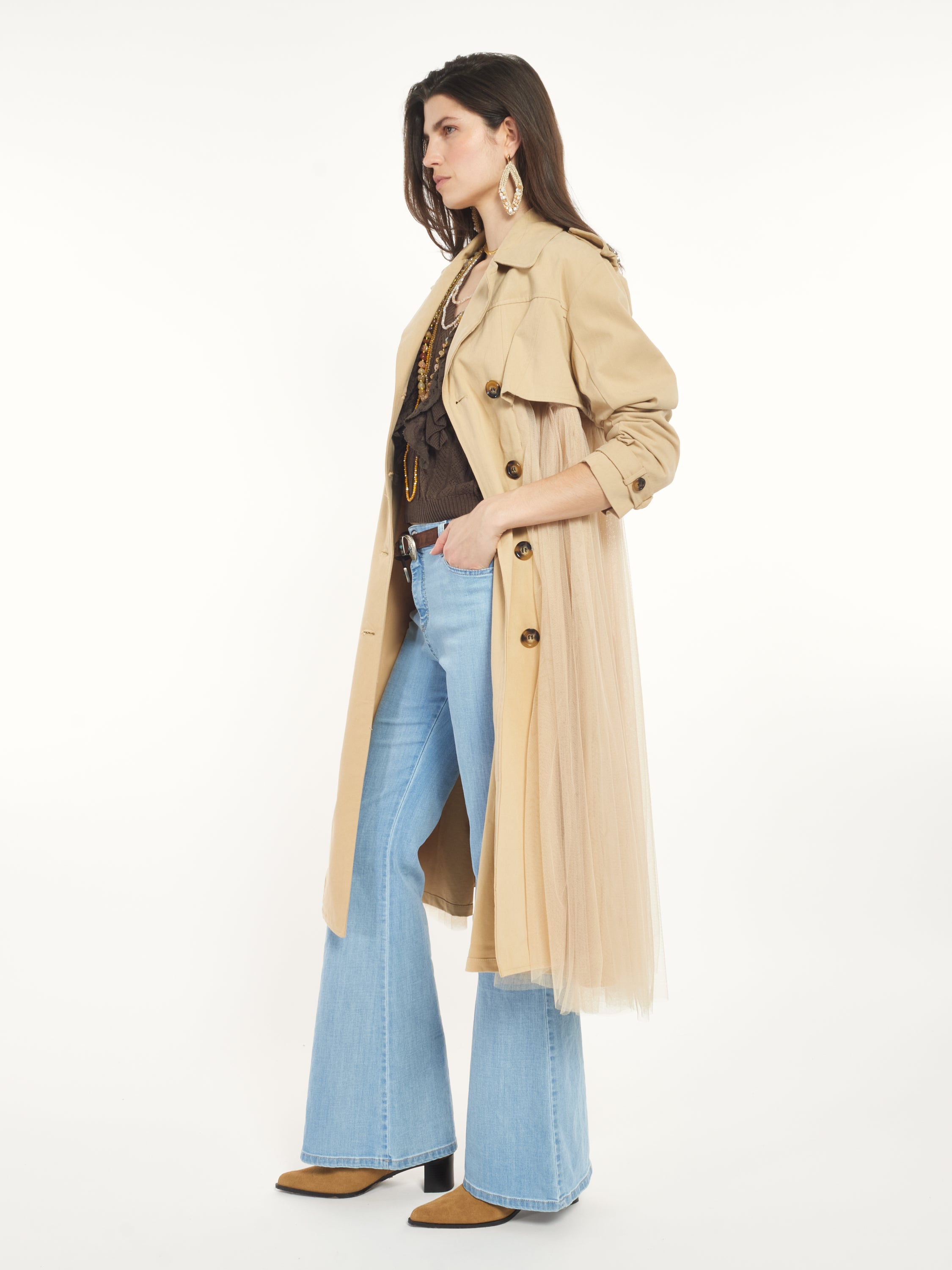 Tulle Mix Trench