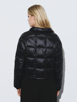 Quilted down puffer jacket