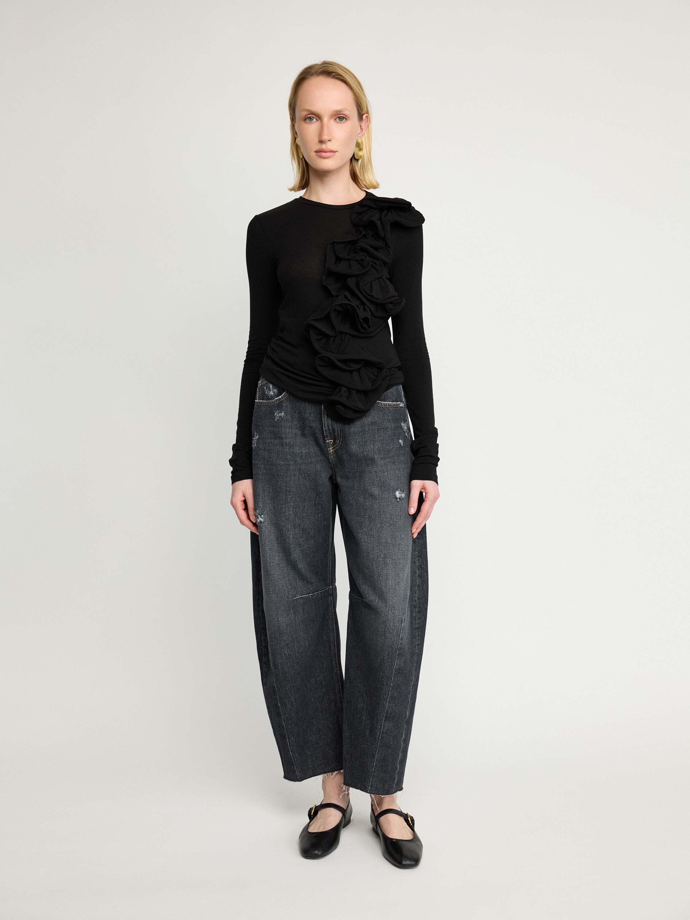 Ruffled Statement Top