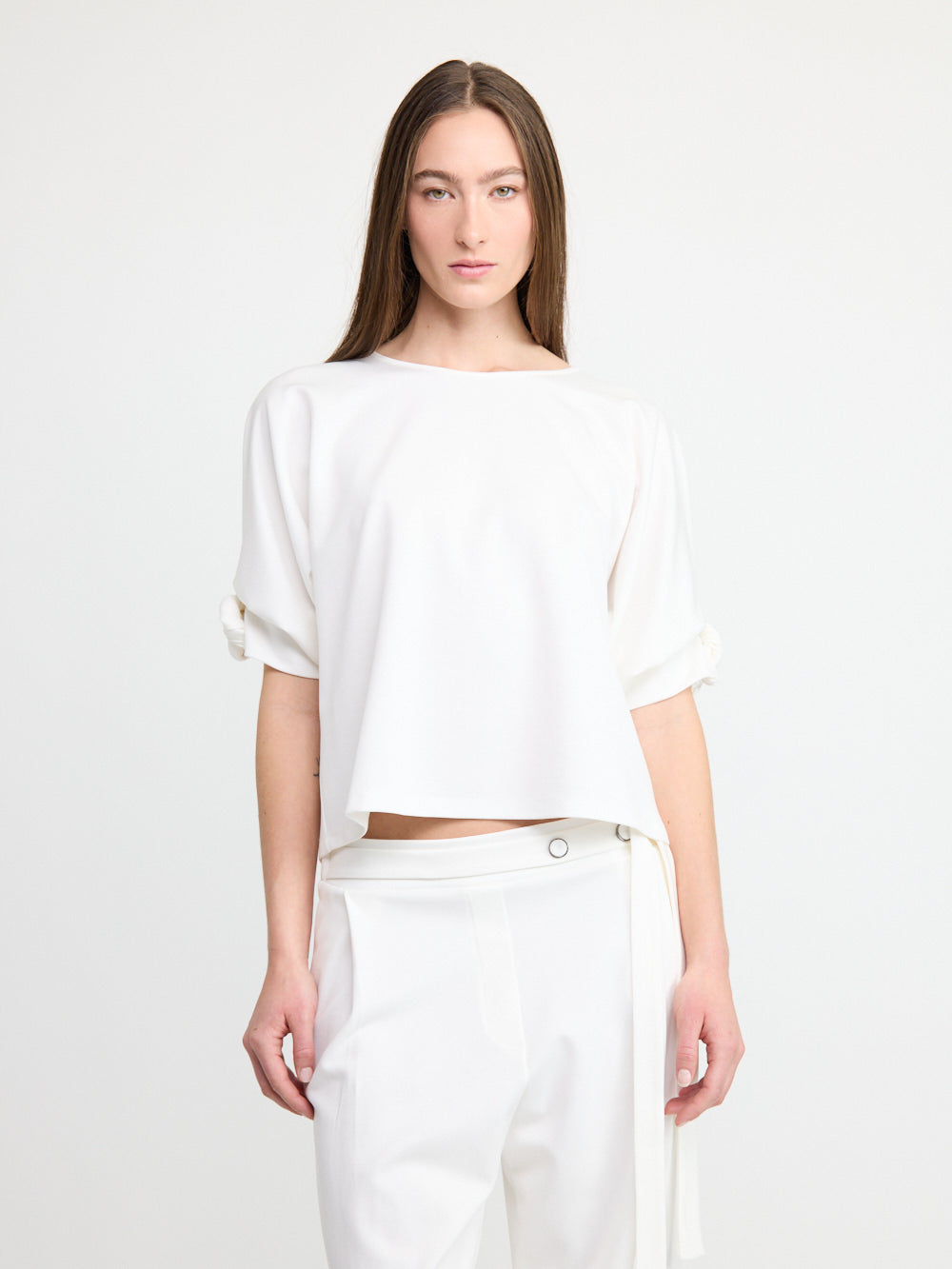 Top with Draped Detail