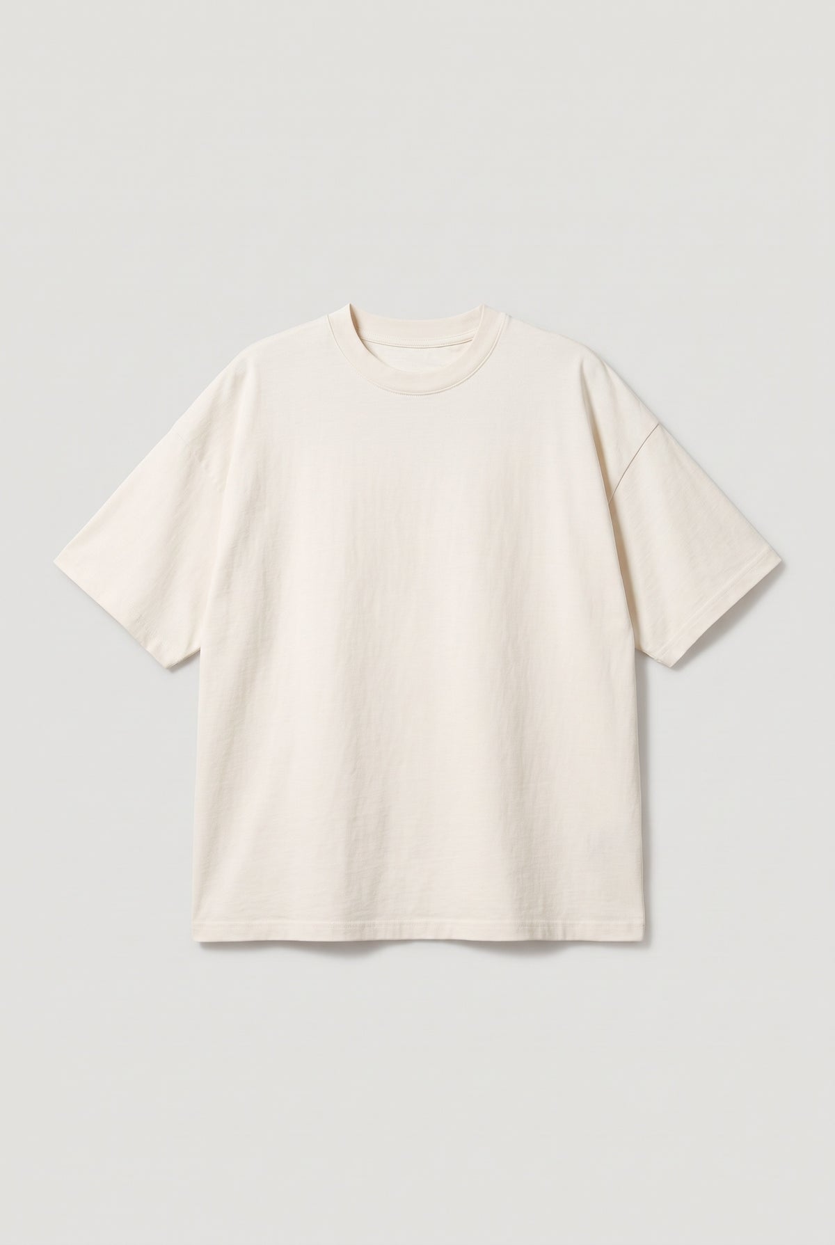 Natural oversized tee - Natural - flat lay