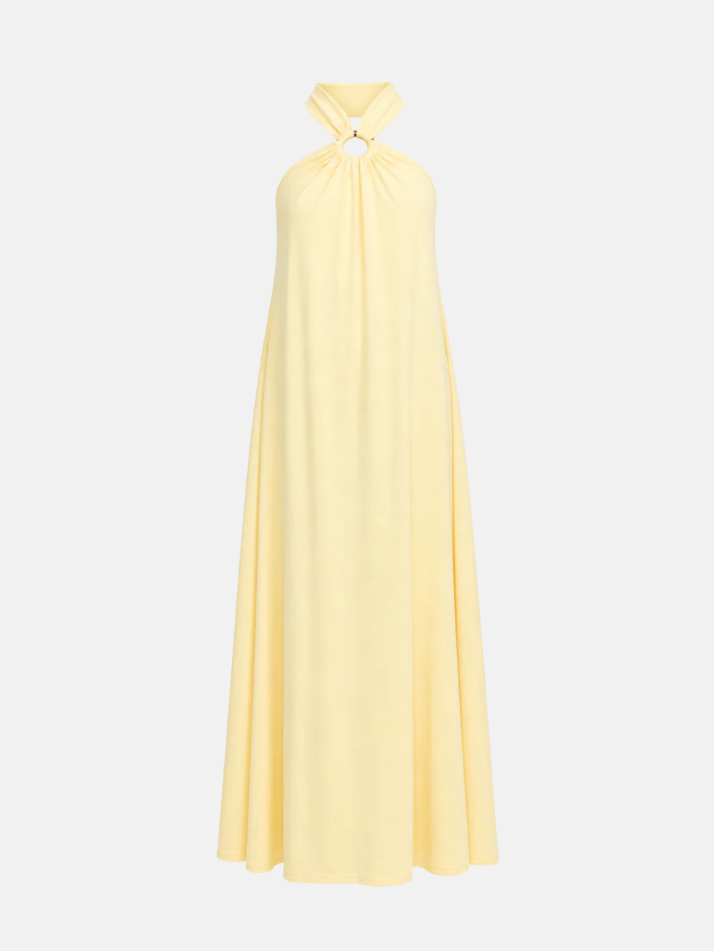 Long Dress Metal Detail Yellow