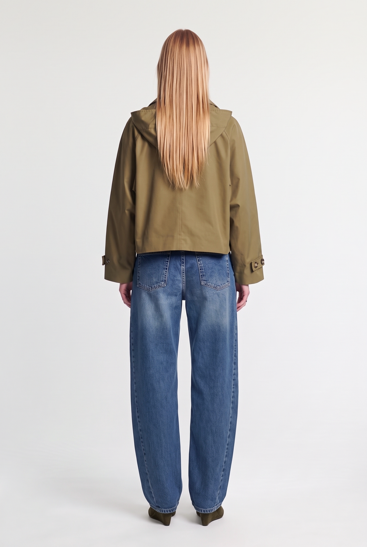 Short trench jacket - Military - back view