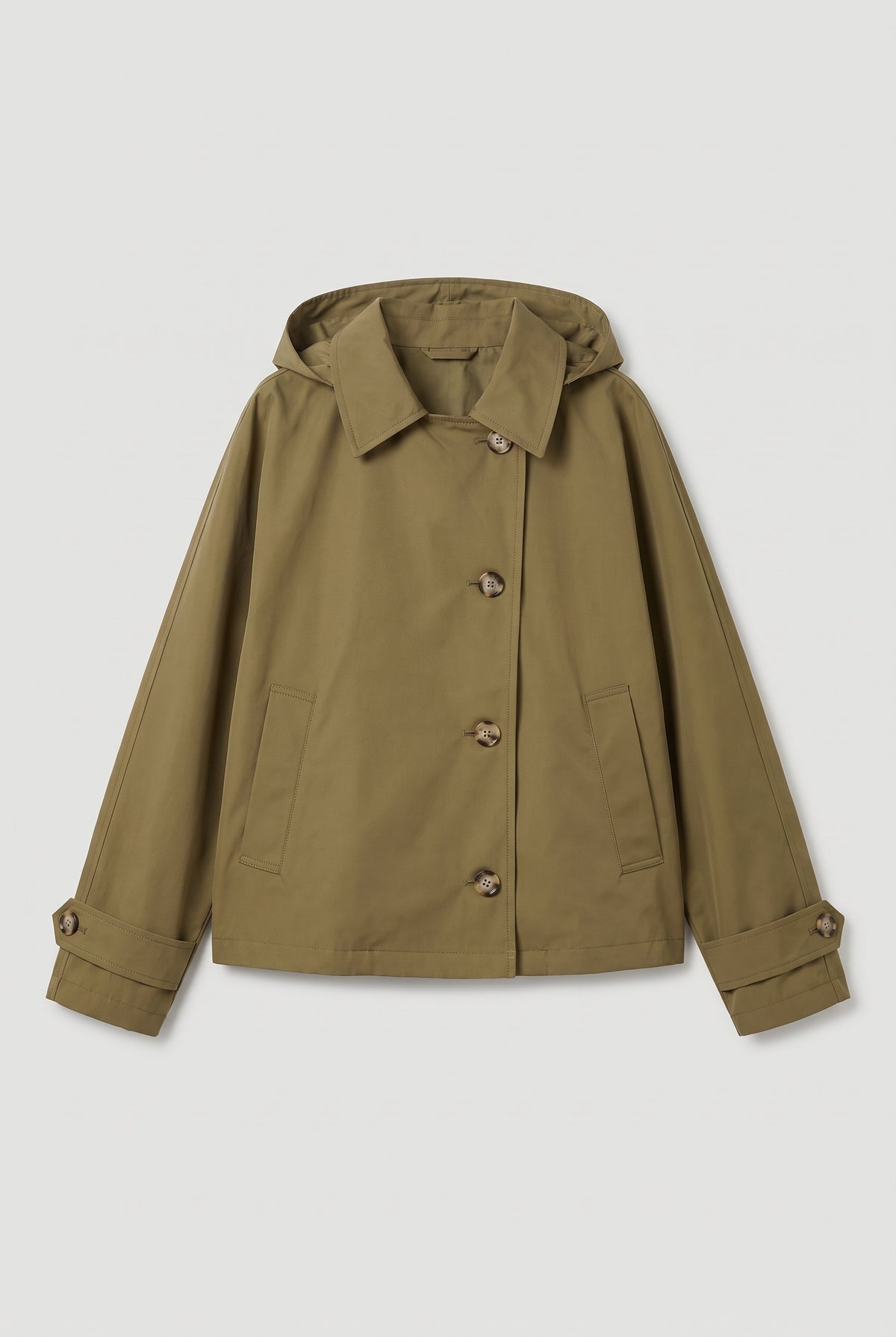 Short trench jacket - Military - flat lay