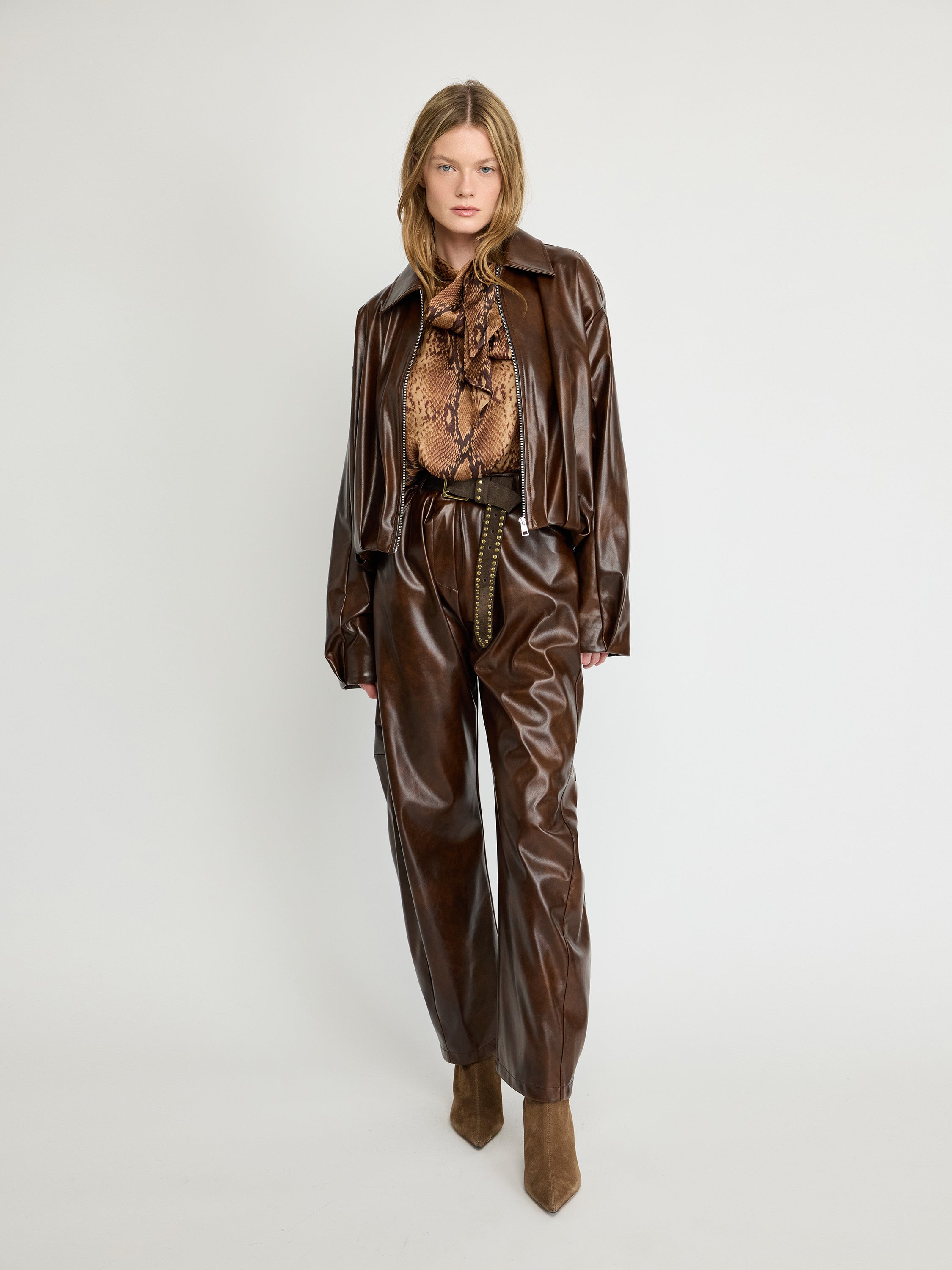 Leather Bomber Jacket