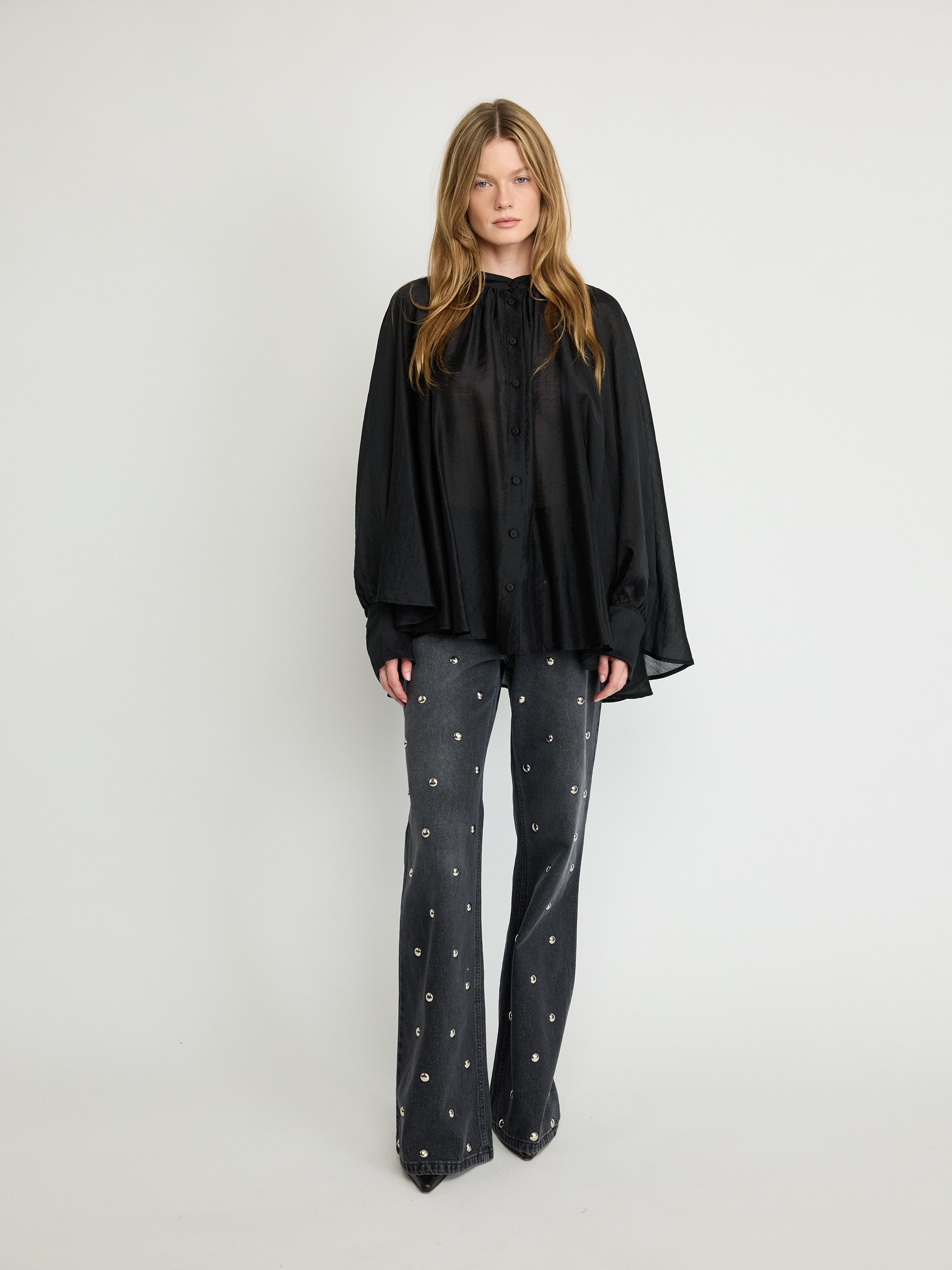 Sheer Tencel Blouse