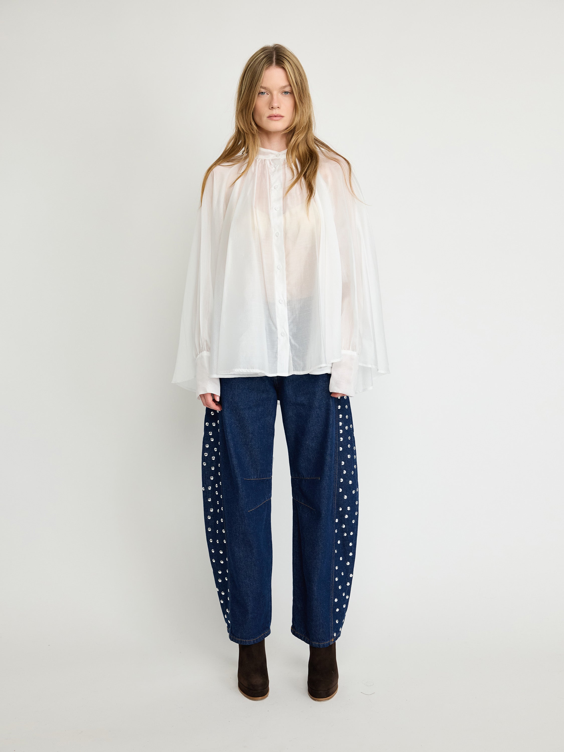 Sheer Tencel Blouse