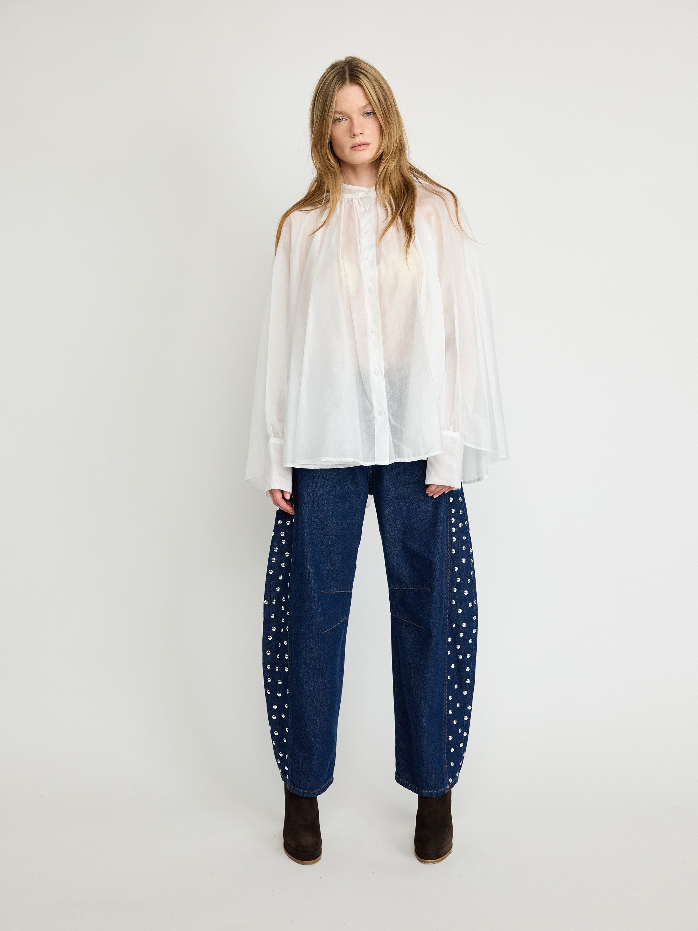 Sheer Tencel Blouse