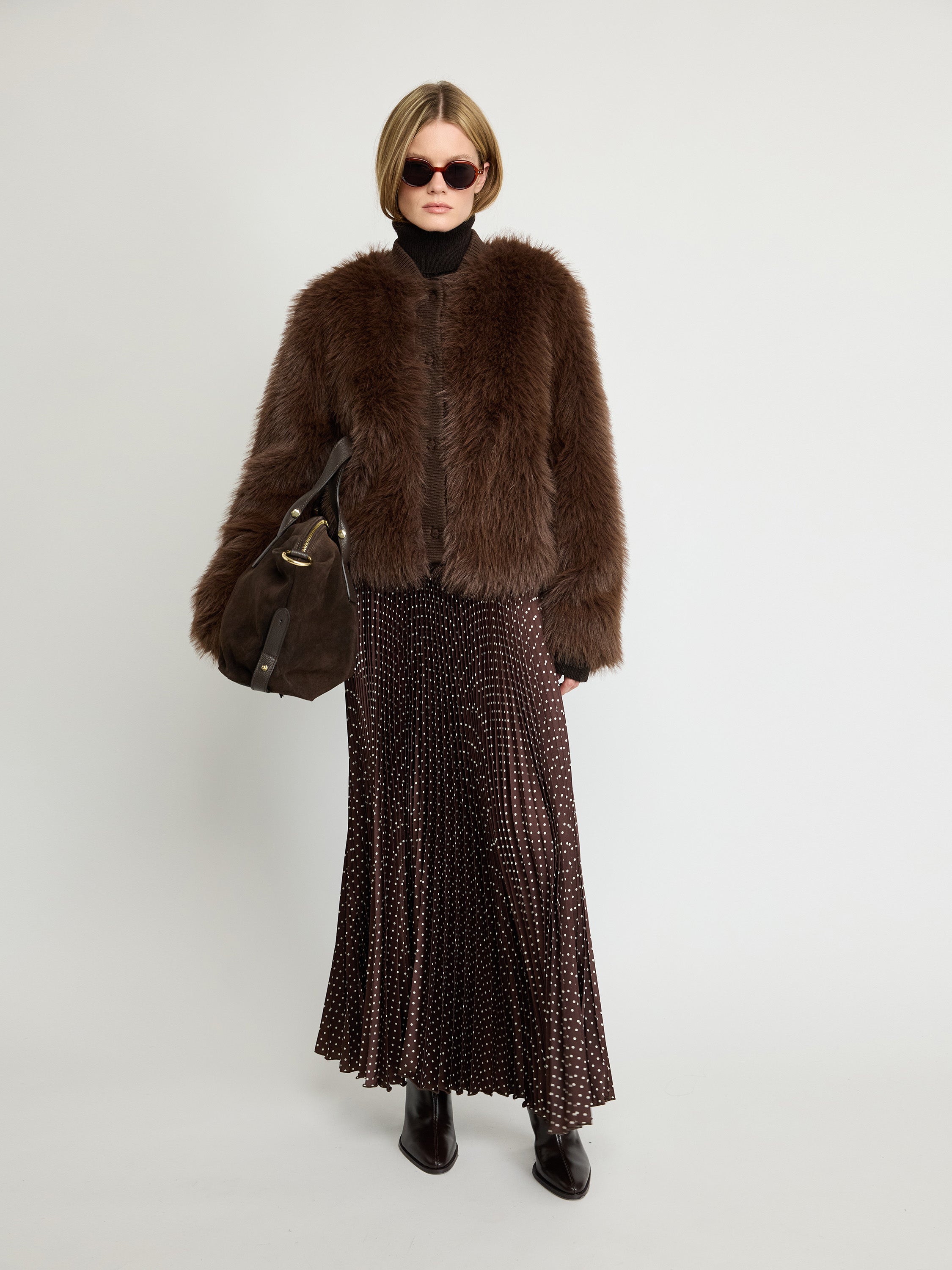 Faux Fur Bomber Jacket