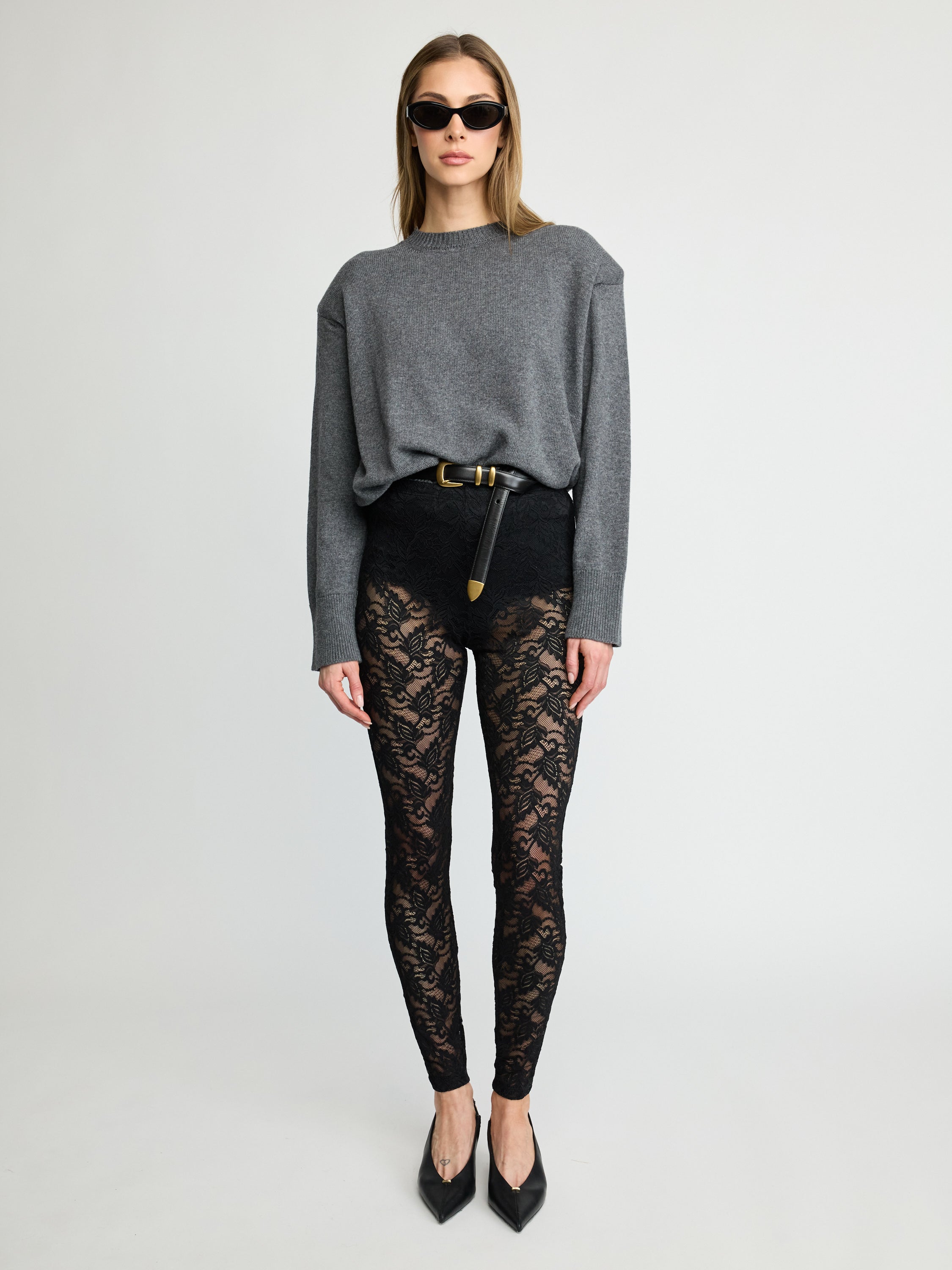 Sheer Lace Leggings