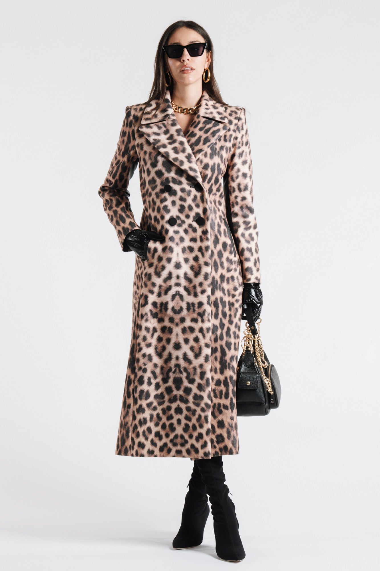 Manteau à imprimé léopard