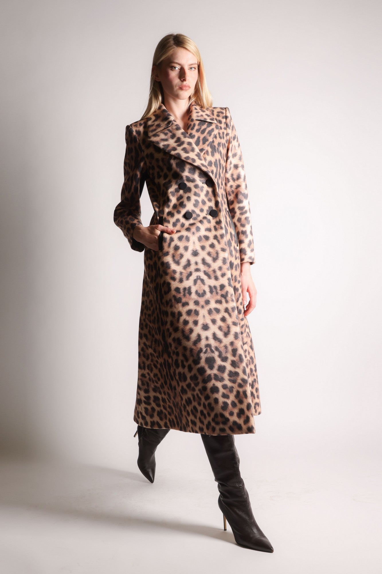 Manteau à imprimé léopard