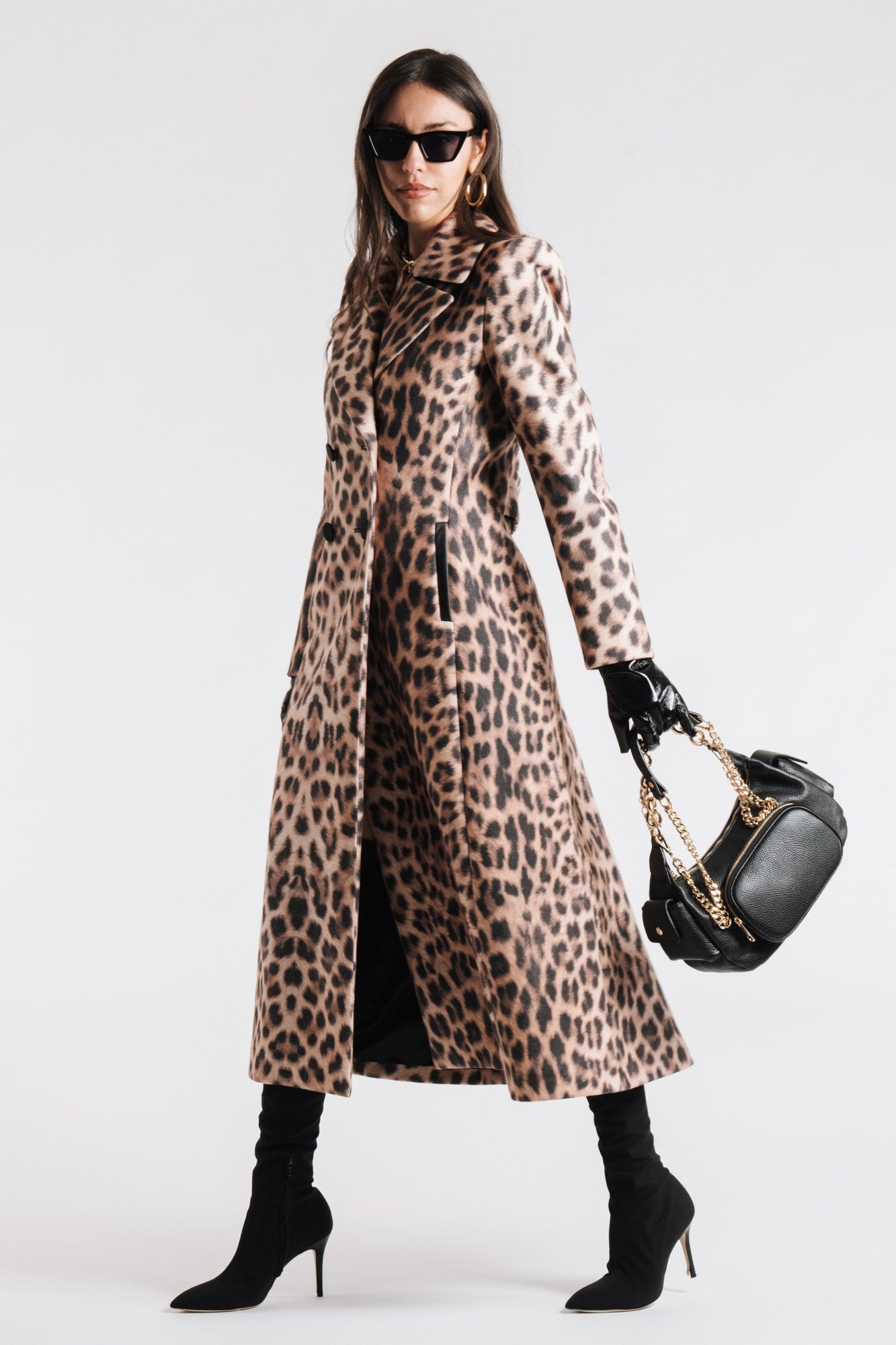 Manteau à imprimé léopard
