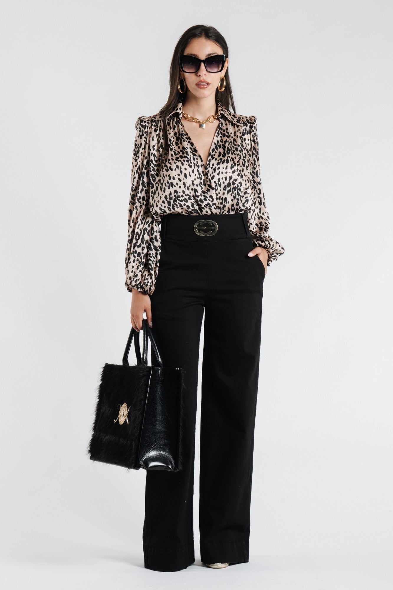 Black Denim Trousers