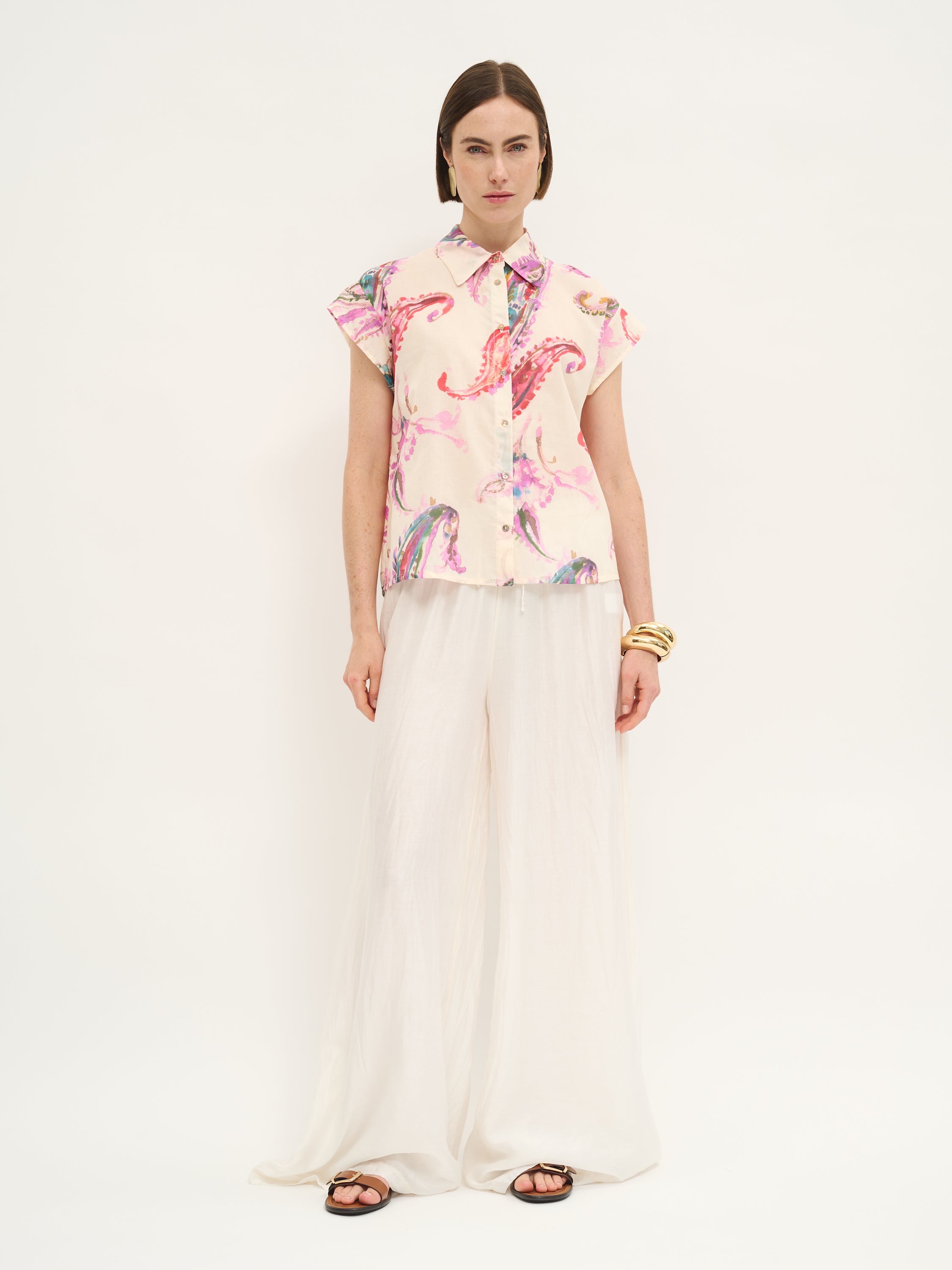 Watercolor Paisley Shirt