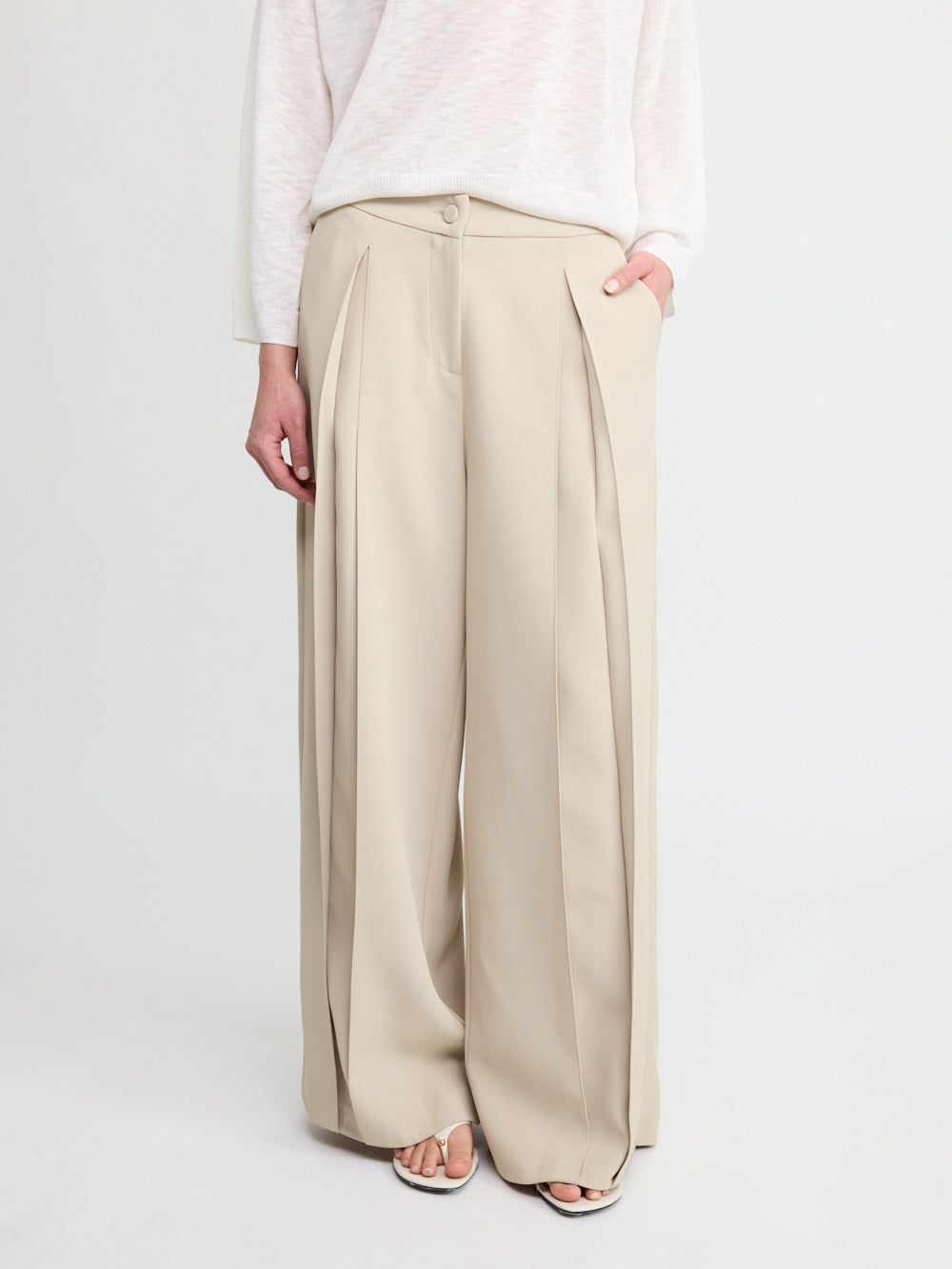 Pantalon plissé sur mesure