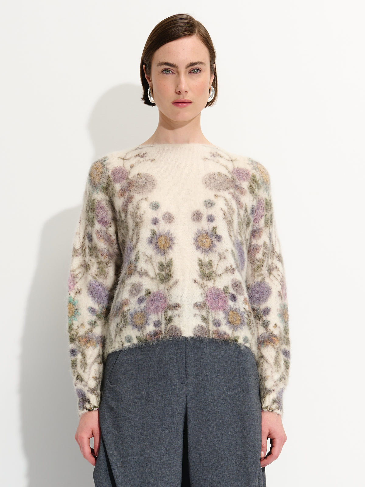 Floral Knitted Sweater