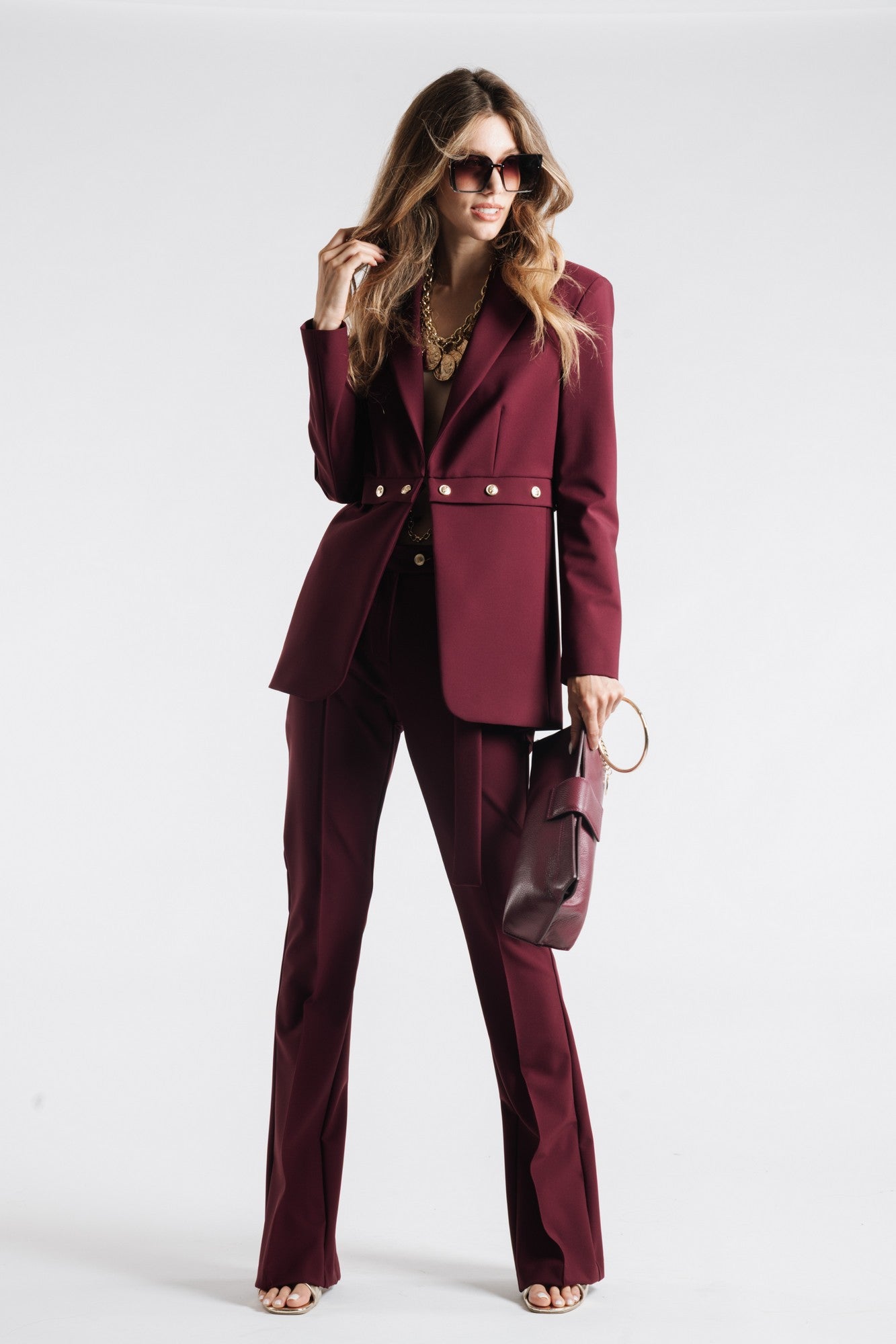 Pants With Gold Buttons