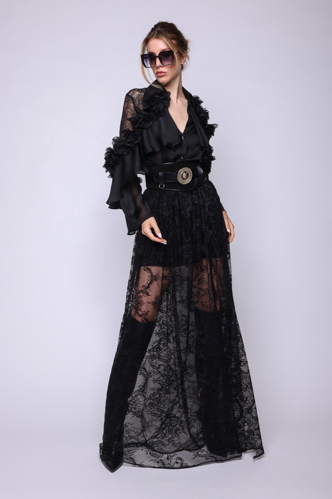 Shirt With Ruffles