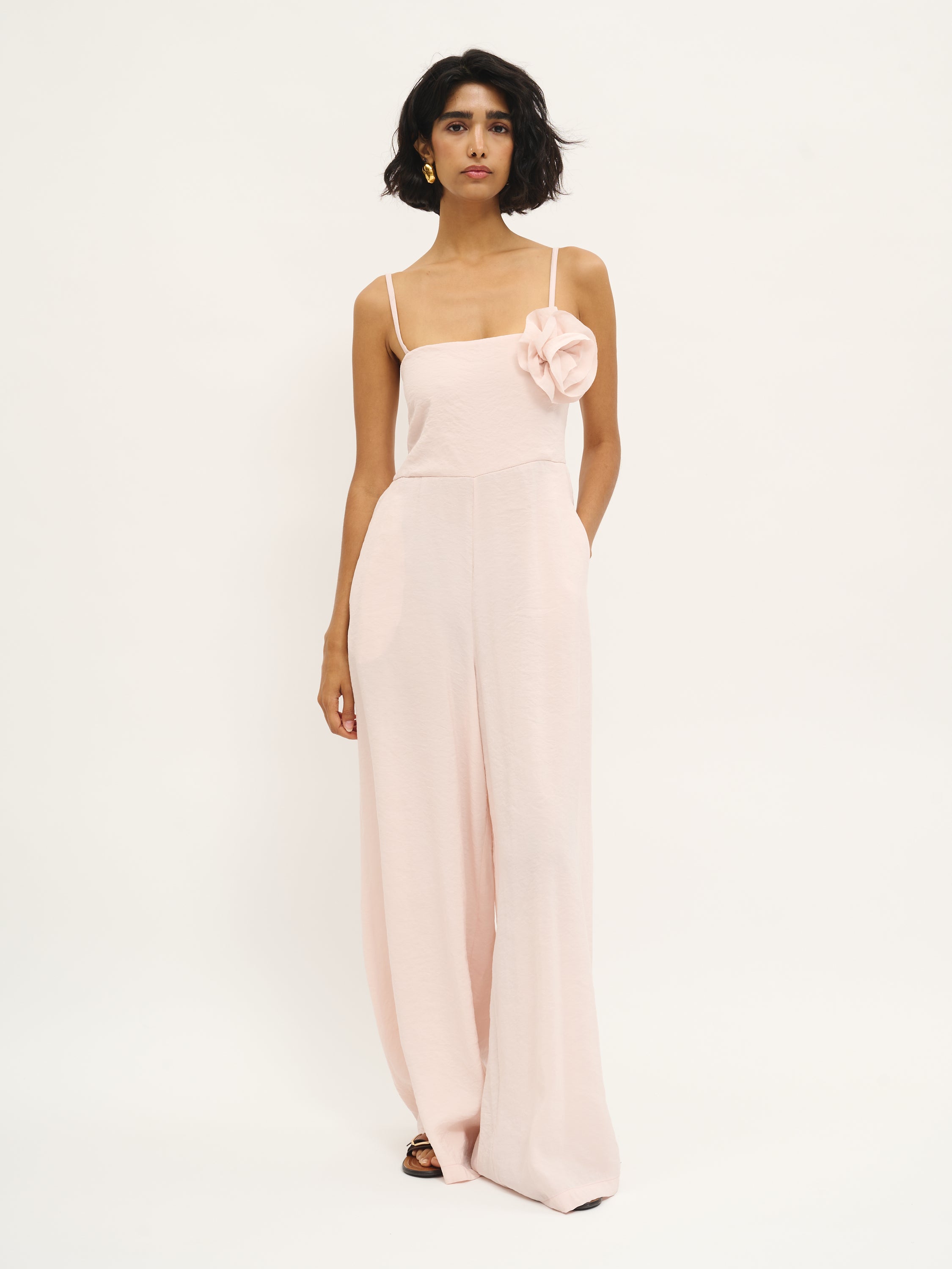 Blush Rose Strap Jumpsuit