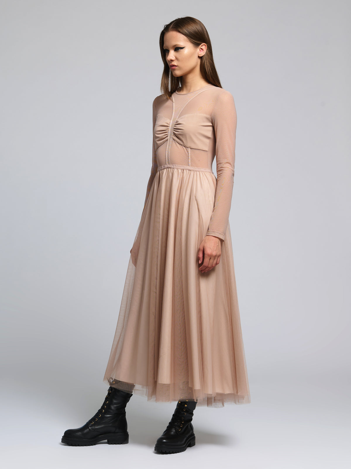 Tulle maxi dress