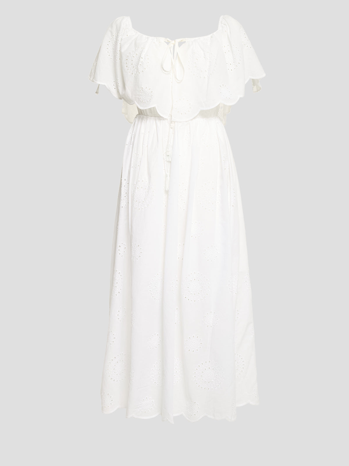 Off-Shoulder Cotton Dress