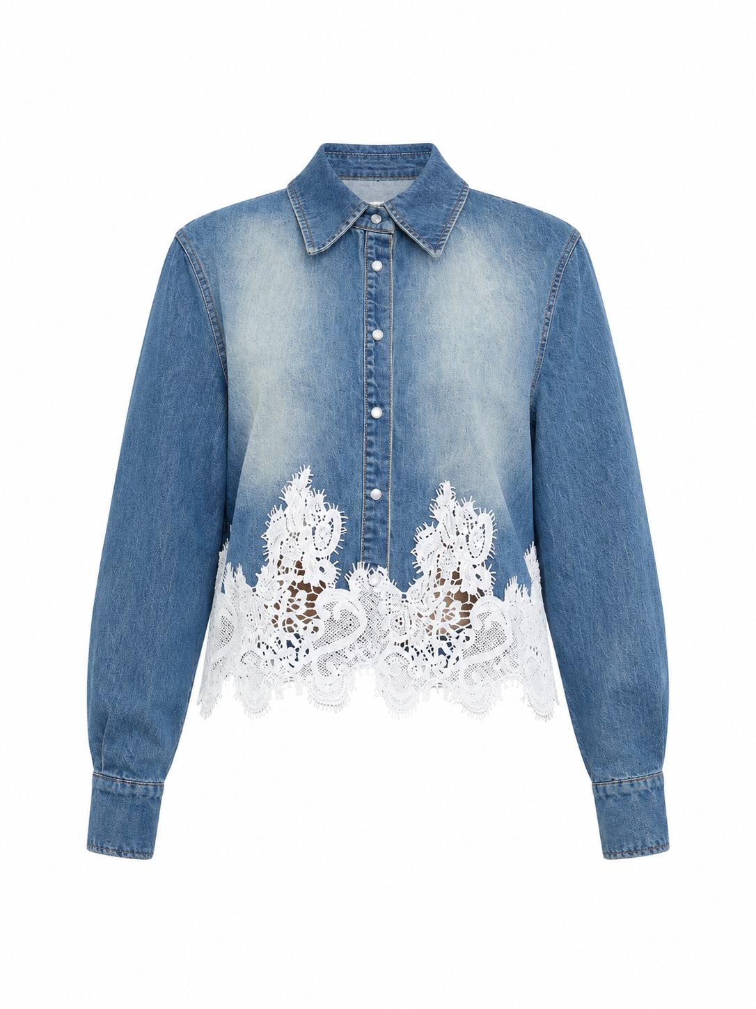 Lace Trim Blouse