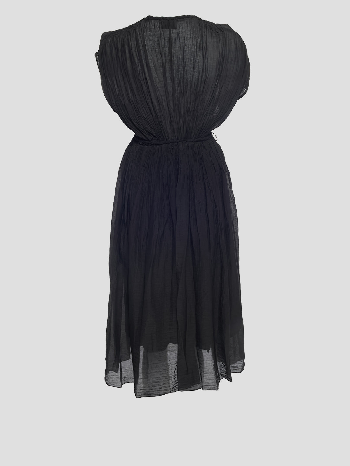 Pleated Cotton Dress