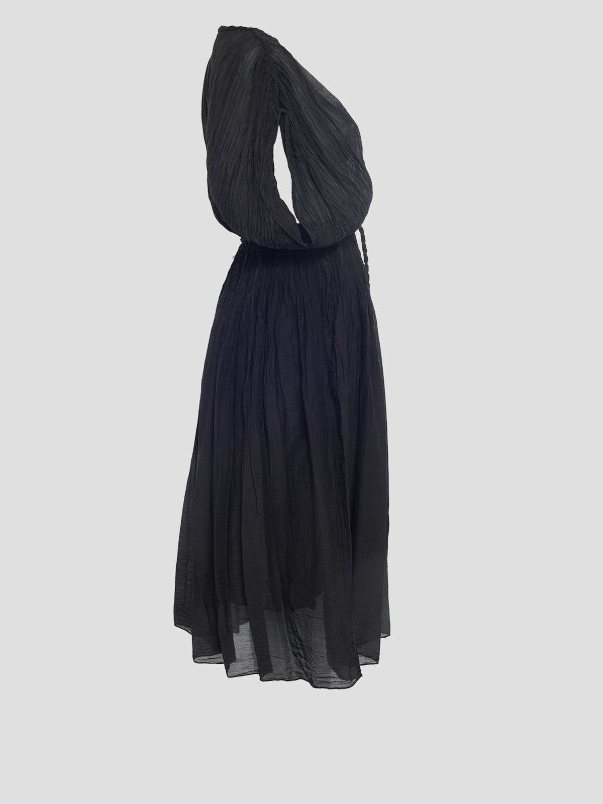 Pleated Cotton Dress