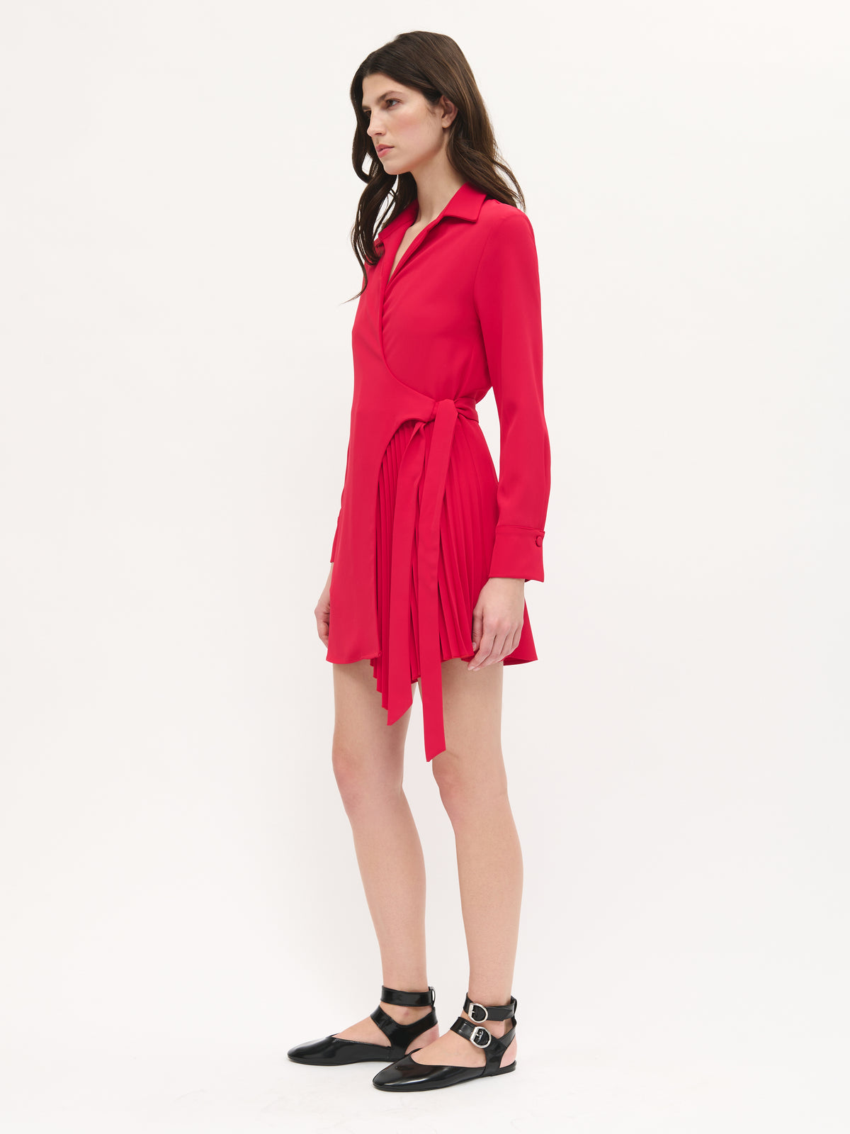 Asymmetrical Pleated Dress - Maska