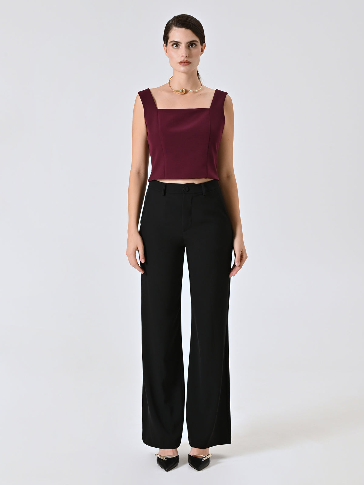 Black Trousers in Cady - Maska