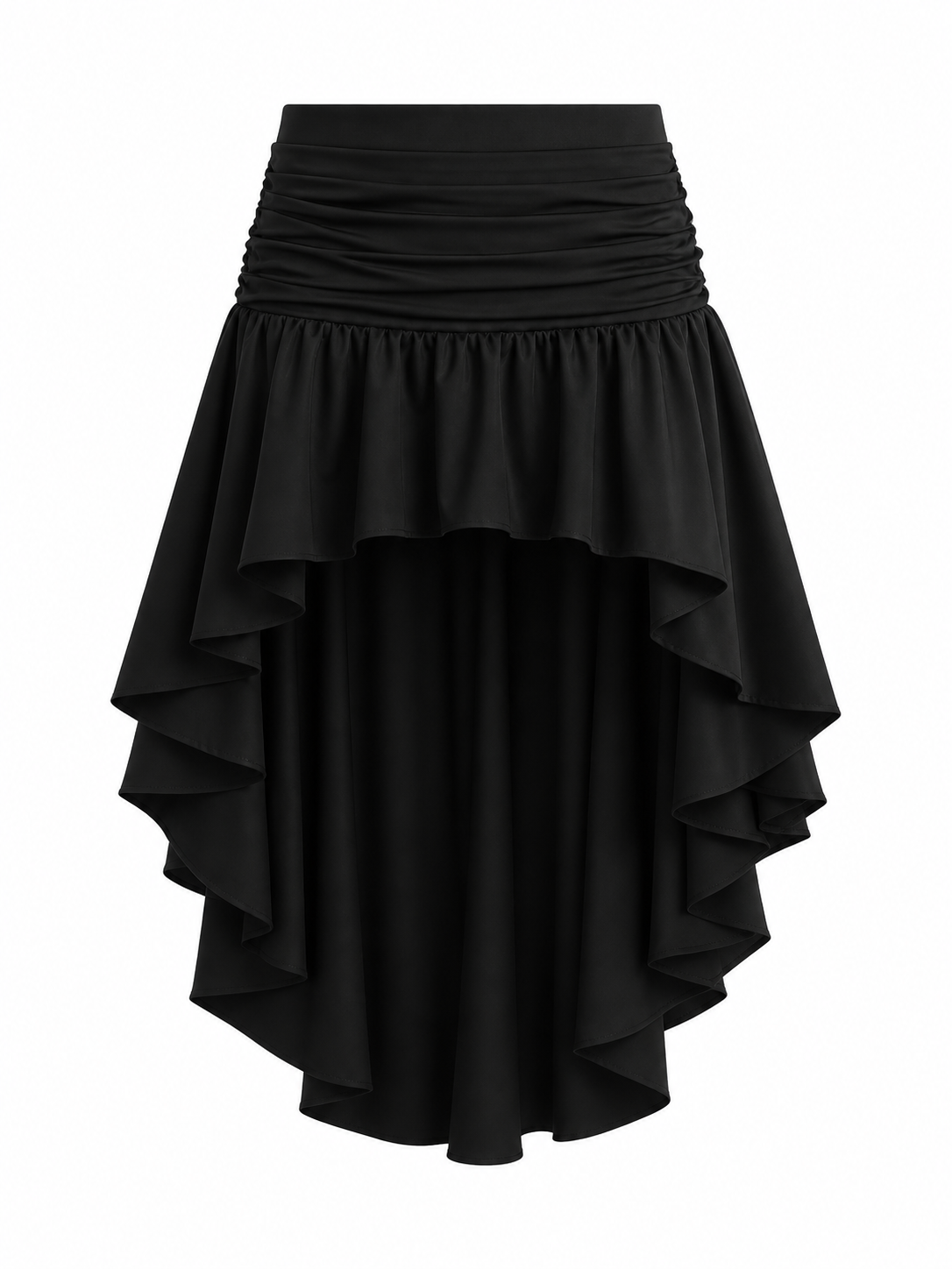 Ruffle Midi Skirt