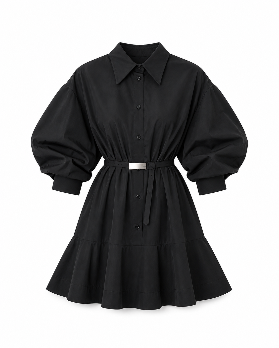 Mini-robe ceinture noire