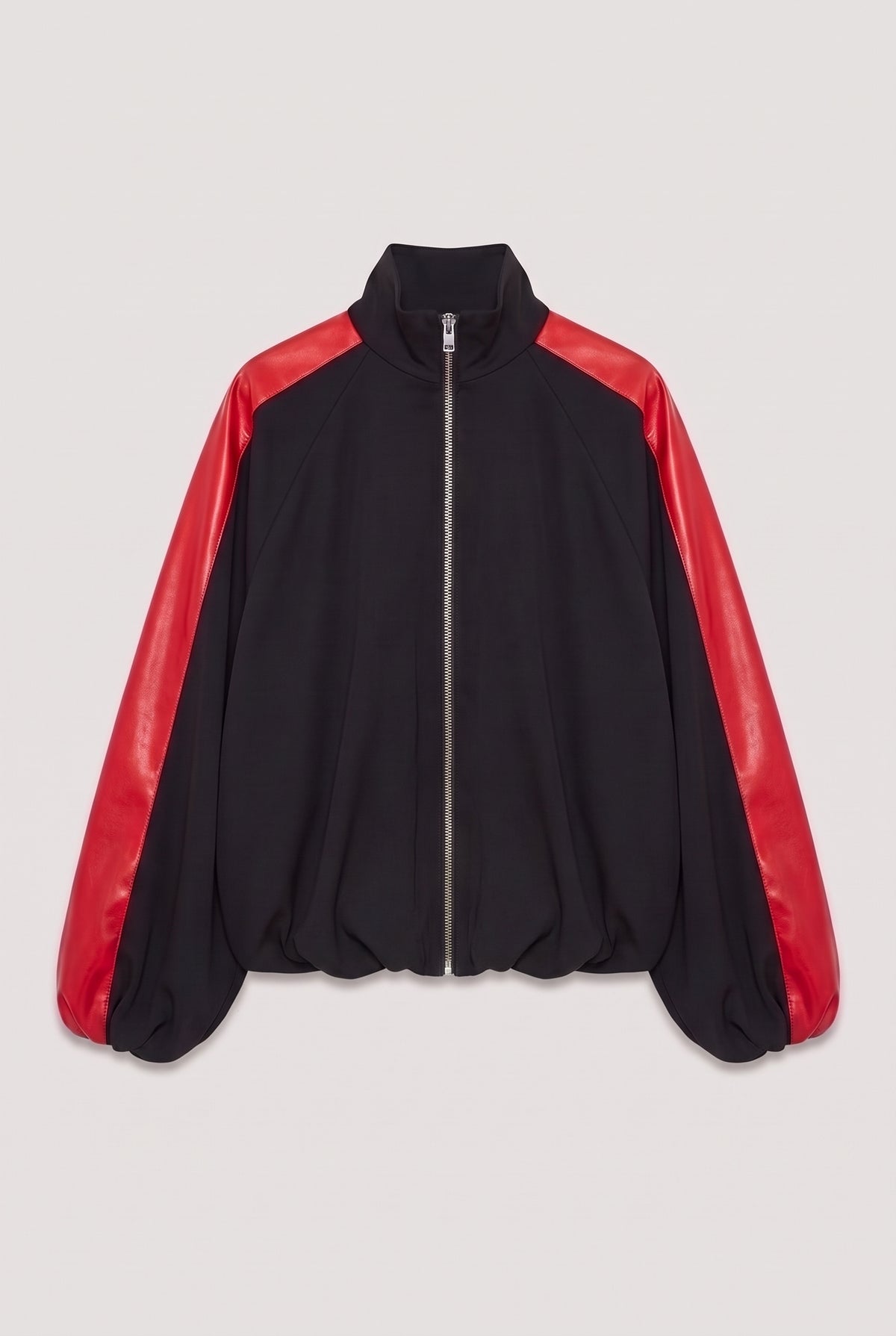 Red-stripe track jacket - Black - flat lay