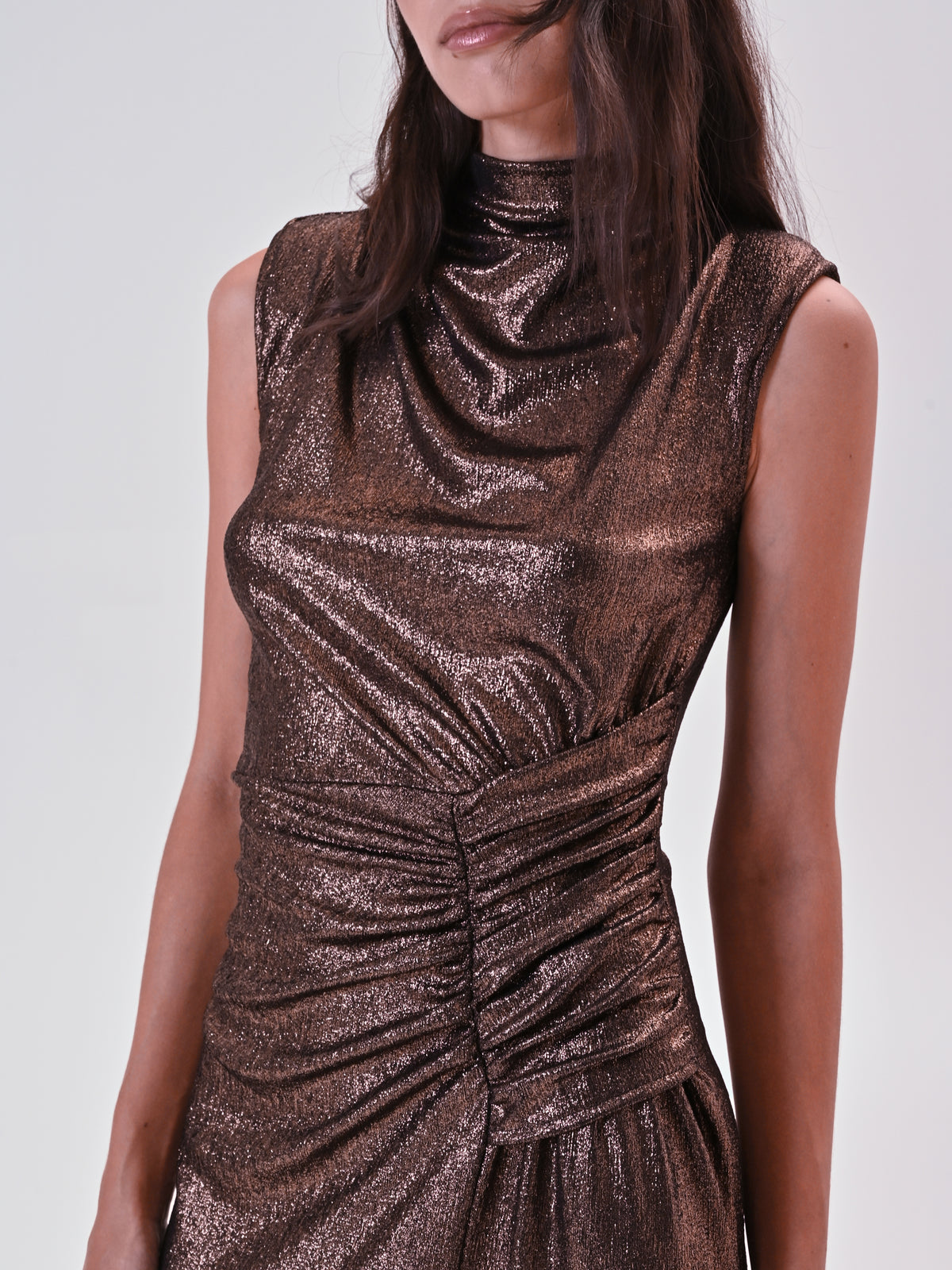 Draped Bronze Dress - Maska