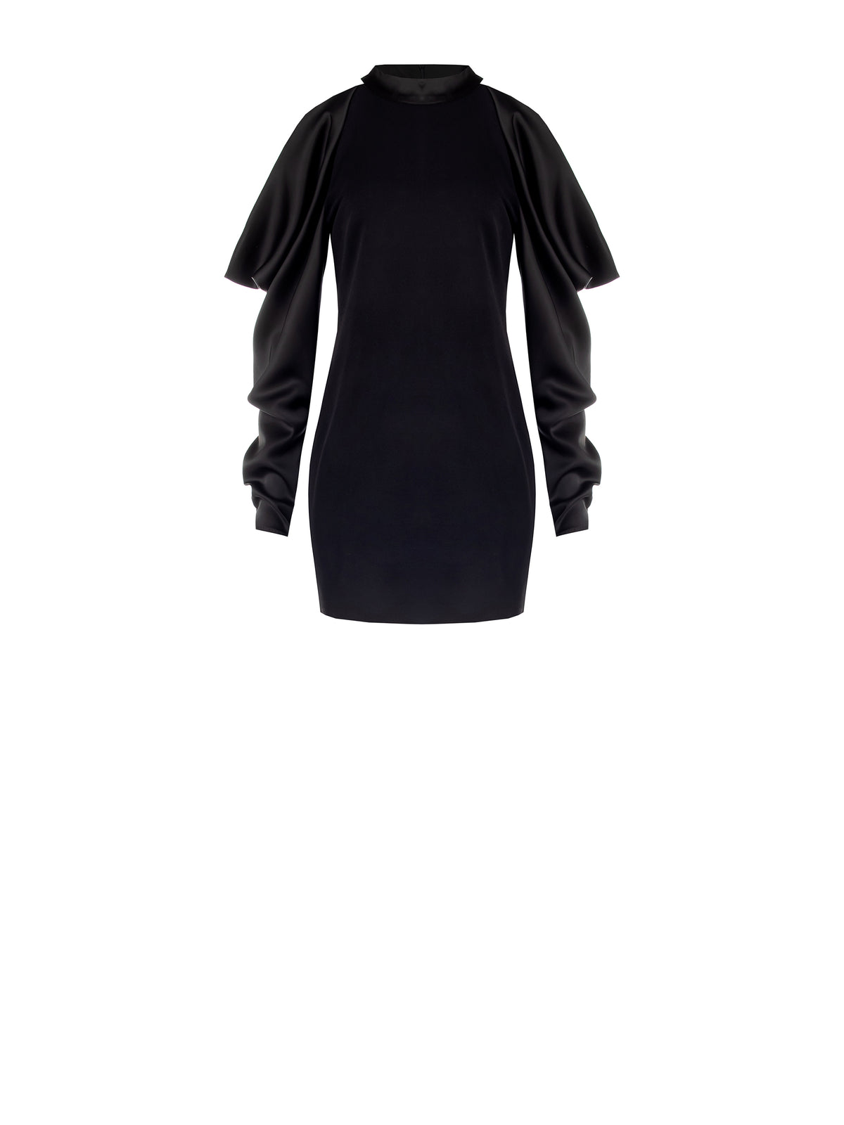 Dress with Satin Sleeves - Maska