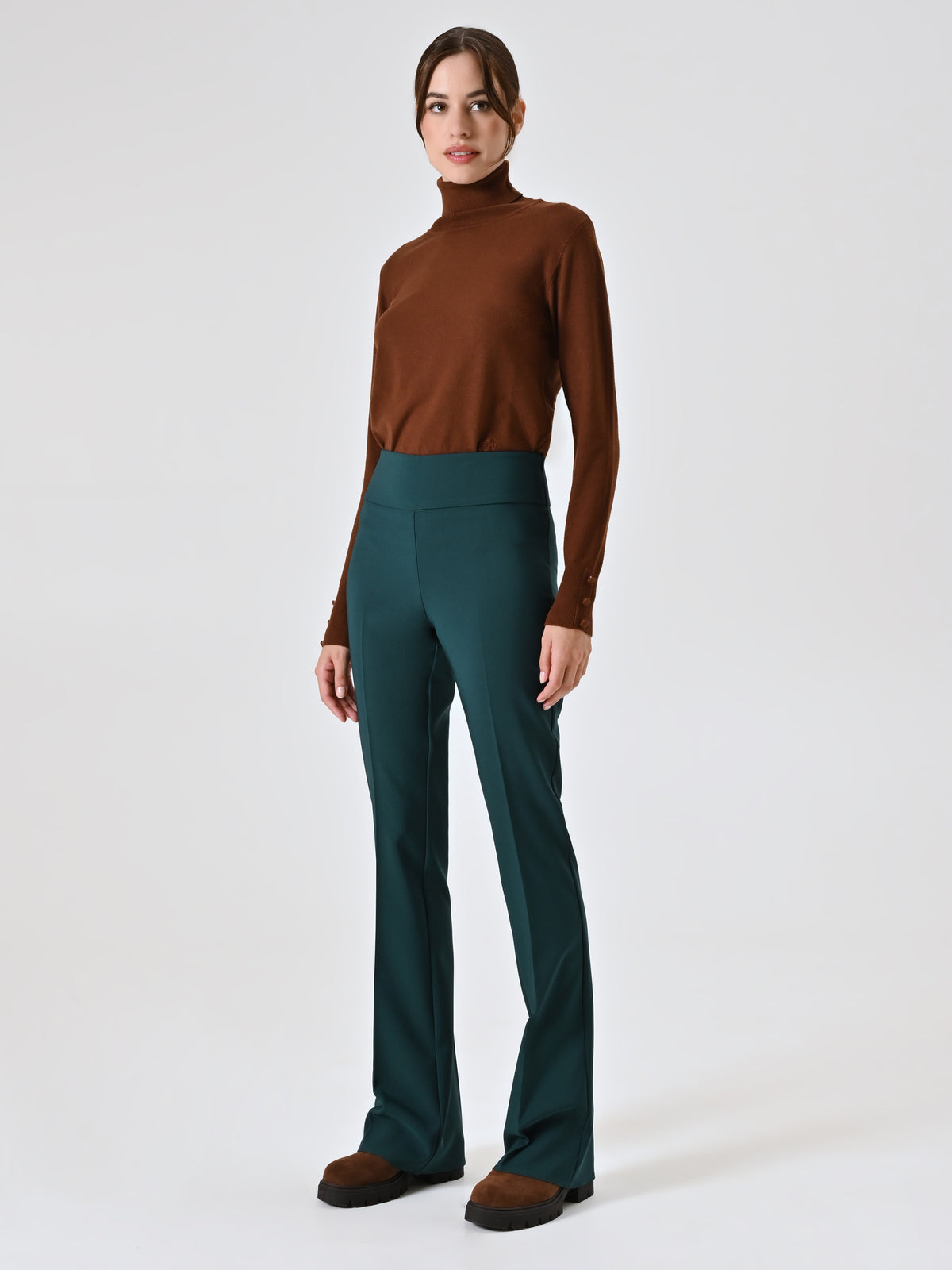 Flared Trousers in Technical Fabric - Maska