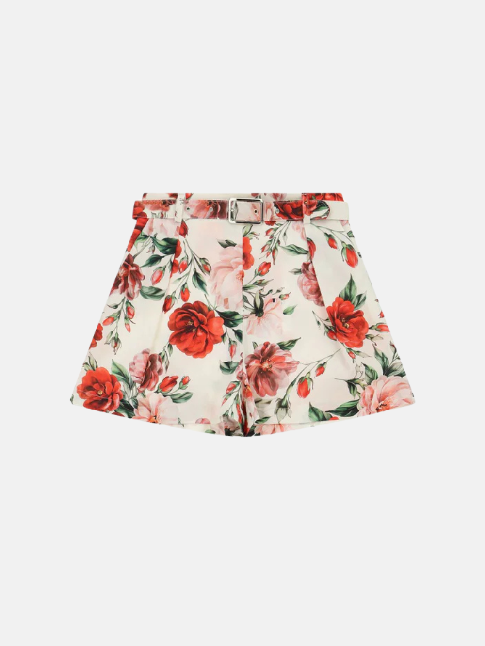 Floral Belted Shorts