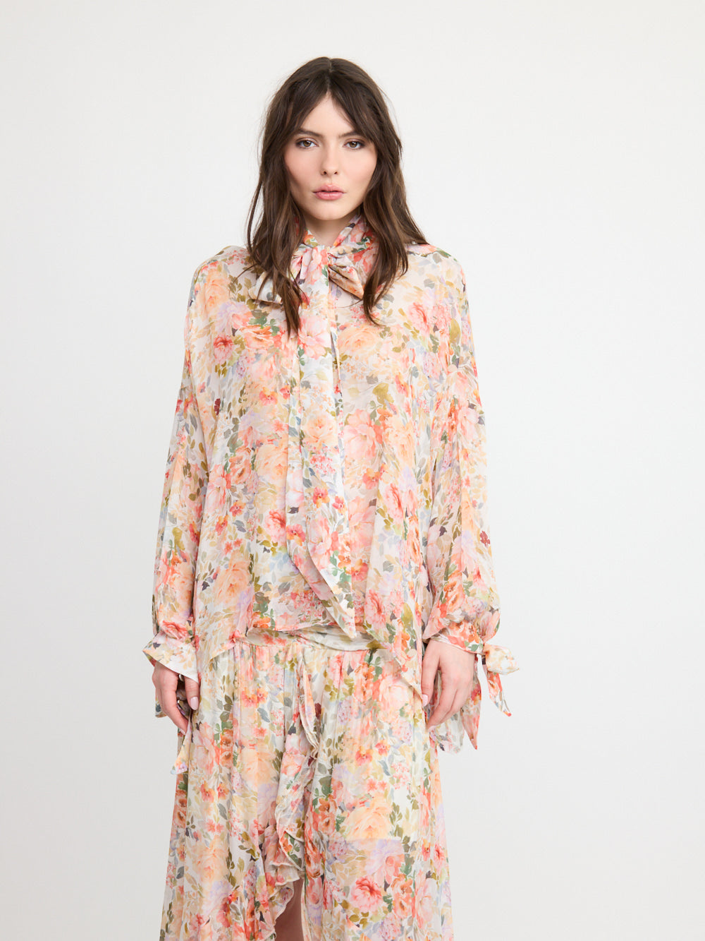 Floral Bow Blouse - Maska