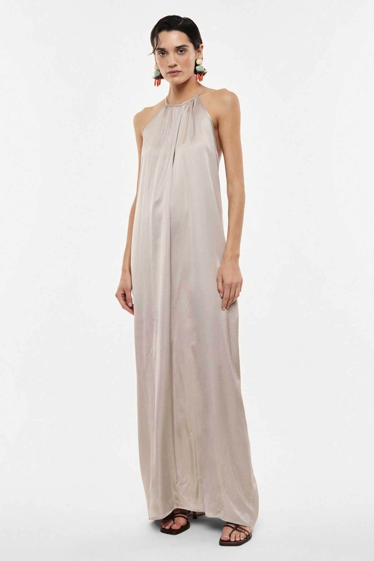 Flowy Halter Maxi Dress