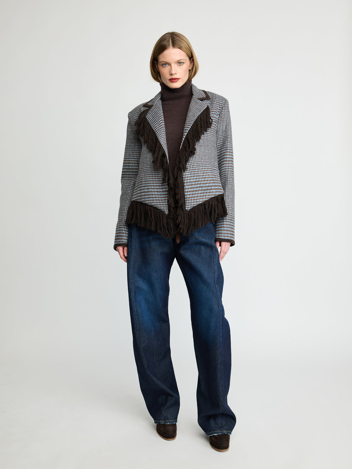 Fringe Detail Blazer - Maska