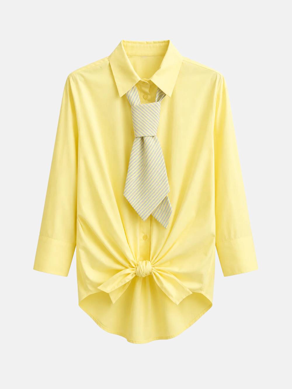 Shirt front knot 3/4 sleeves