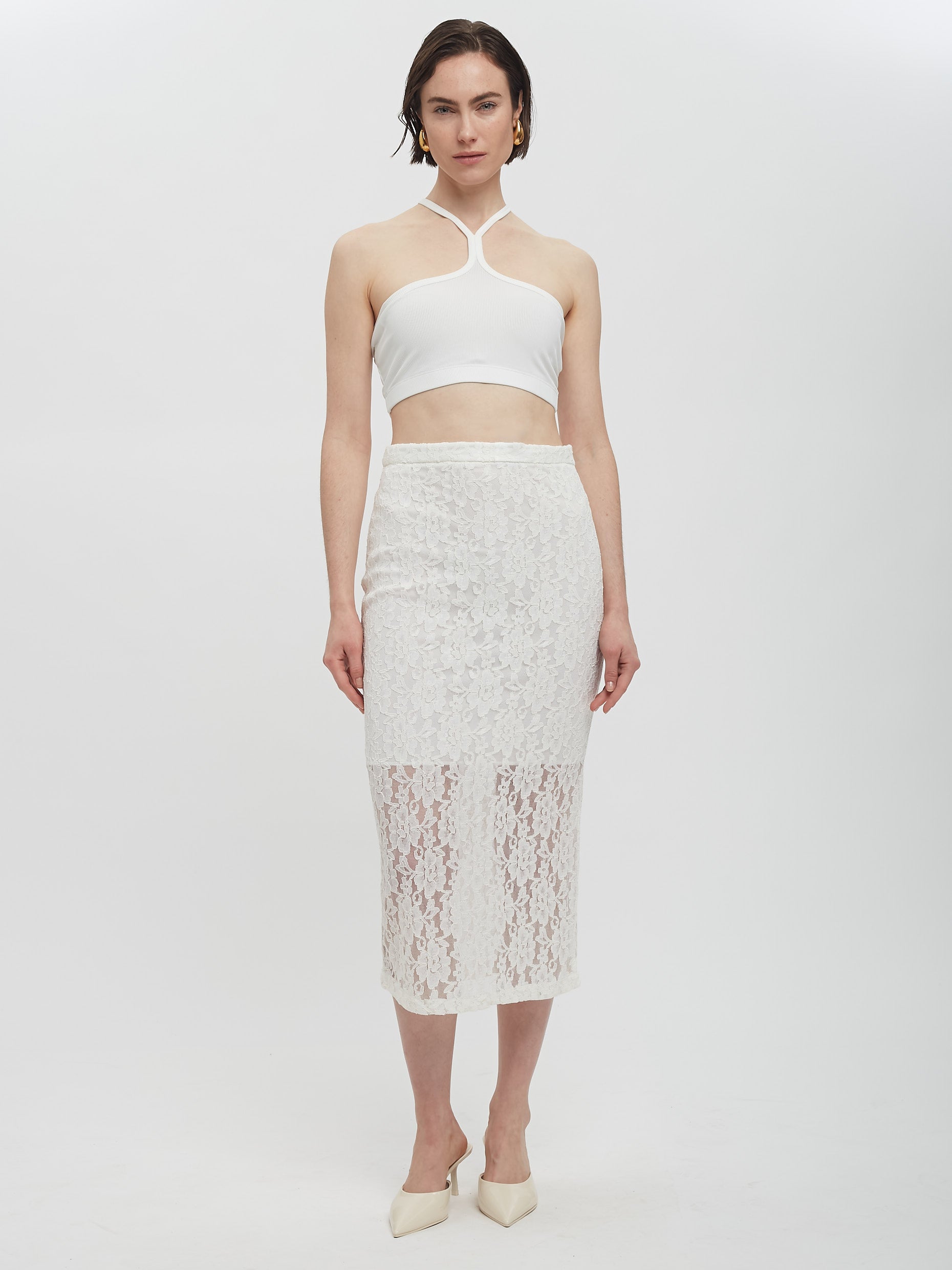 Lace Pencil Skirt