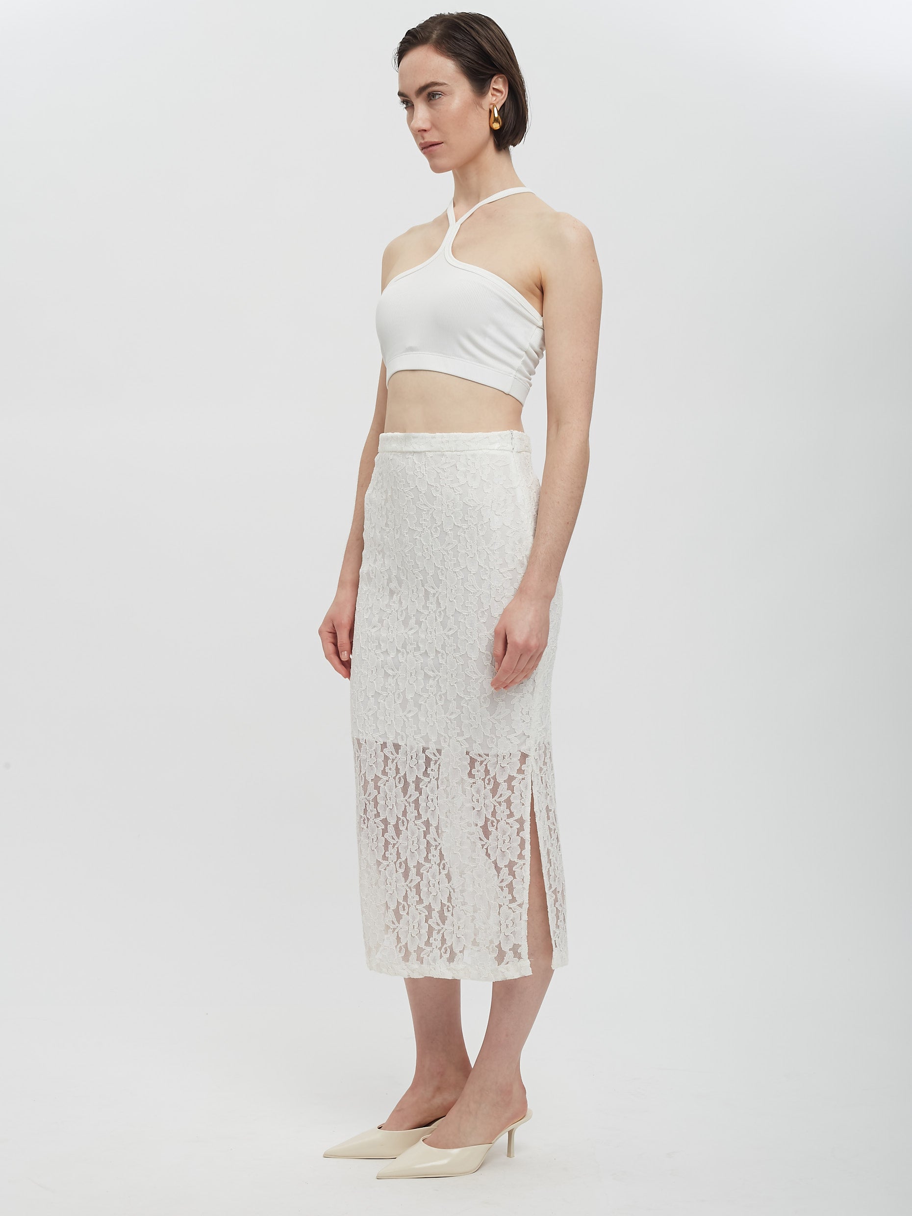 Lace Pencil Skirt