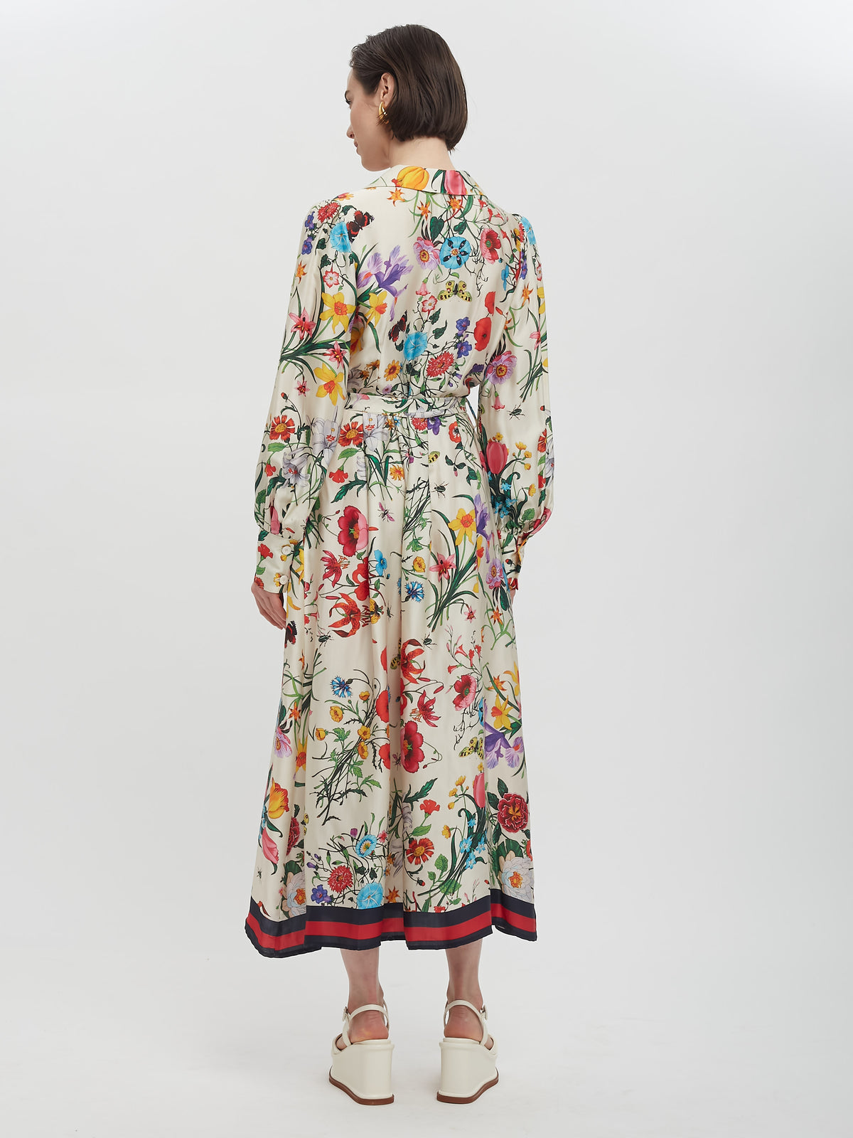 Floral Print Belted Dress