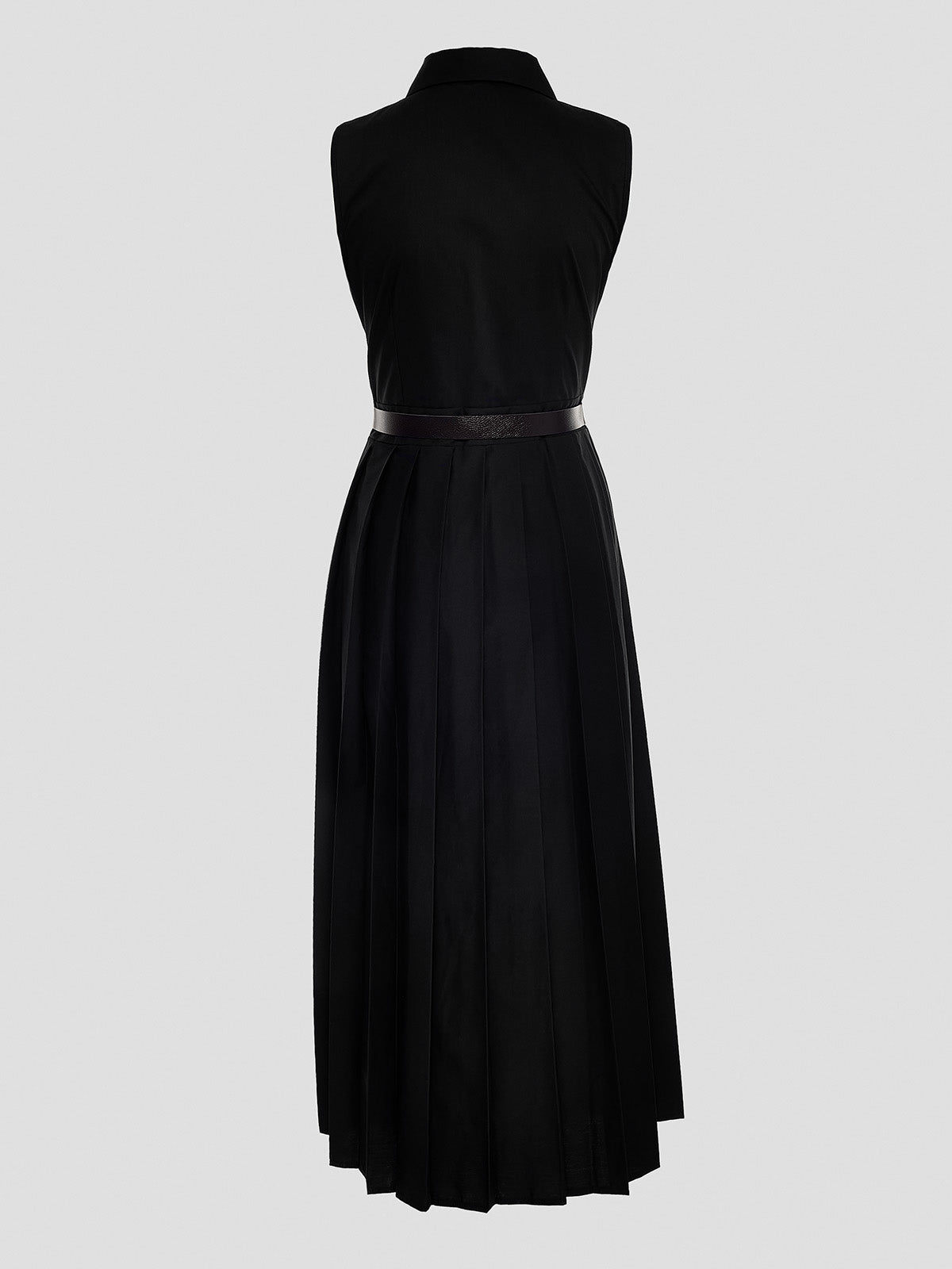 Plain Pleated Dress